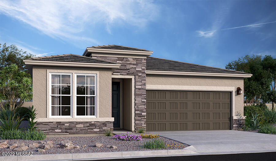 An open layout showcasing a spacious great room, dining area and large kitchen makes up the heart of the inviting Sapphire home design. Dual walk-in closets accent the indulgent owner's bedroom, complete with an attached bath. Three additional bedrooms, two secondary bathrooms and a teen room round out this beautiful home.