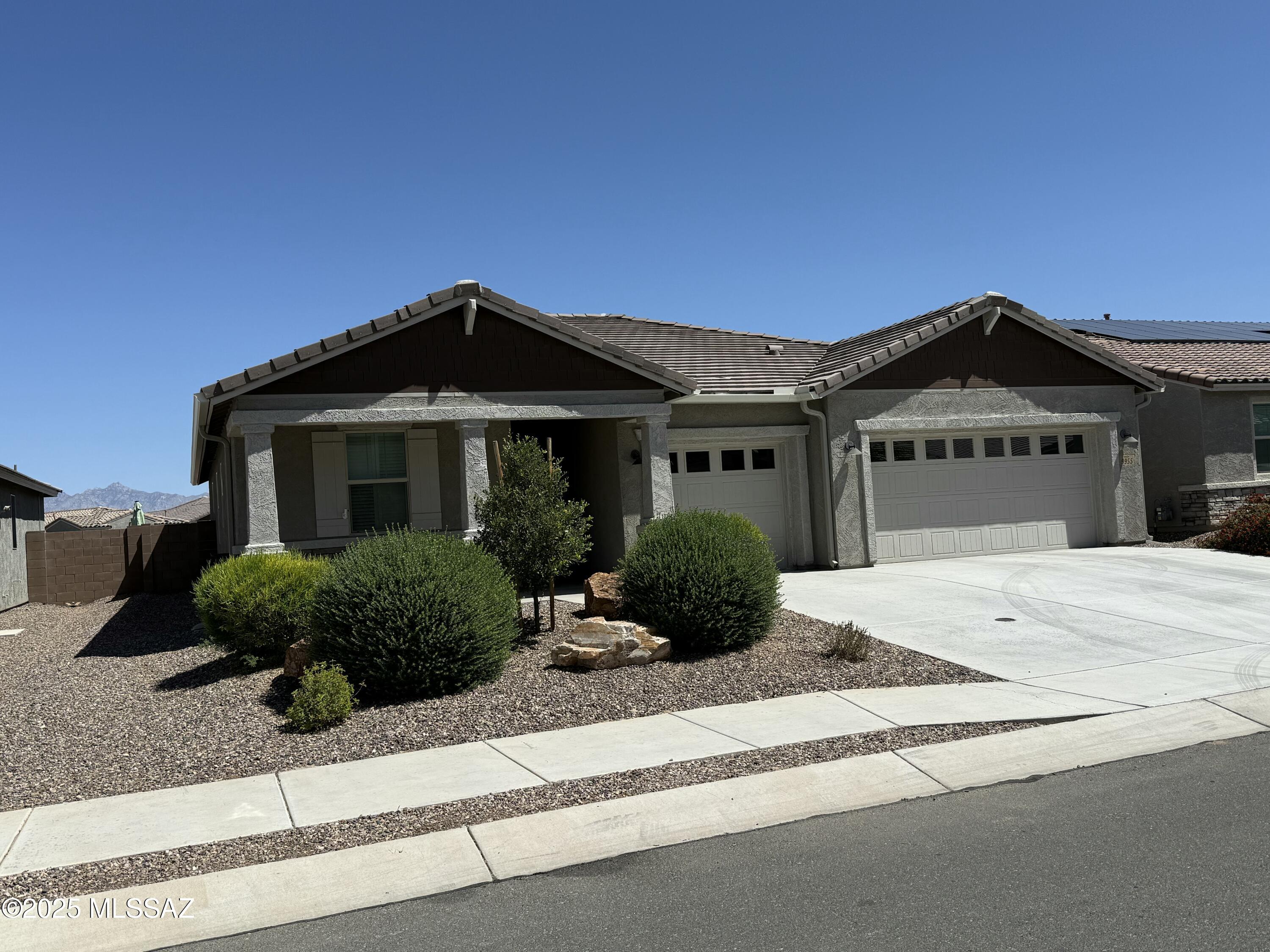Are you looking for an amazing single family home to rent in the highly sought after Vail School District? Look no further than this stunning 3 bedroom + Den  2 bathroom 1,990 sq.ft. single story home with a 3 car garage. The property comes with Washer/Dryer and Refrigerator just in time to move in before the school year starts. tastefully updated backyard gives you plenty of space with added privacy to enjoy those Catalina Mountain Views. You have all the features that Saguaro Trails has to offer included in the rent. It includes Heated Swimming Pool, Community Food Events, Big and Small Dog Parks, Splash Pad, Basketball Courts, Covered Playgrounds, Bike/Walking Trails. Come see why living in Saguaro Trails is the best place to live at an affordable rental price today!