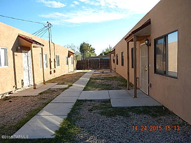 Great Central Duplex always rented! 3BR/2BA plus a 2BR/2BA both have laundry room and all appliances.  Property is being sold as is and is being offered as a short sale. Seller says sell now! Units have been maintained and are located in a good central area. Close to U of A, bus lines, shopping and medical centers. Don't miss this great opportunity. Addtional unit at 3602 E Blacklidge is also available. Please do not disturb tenants.