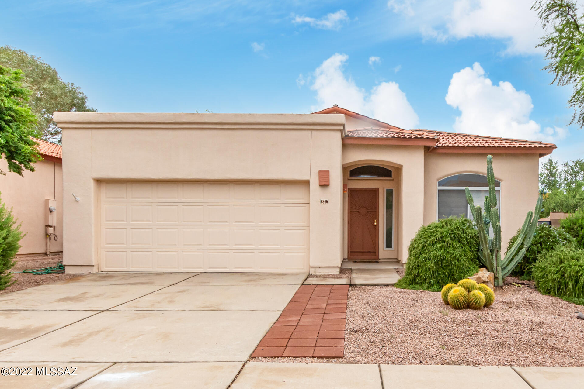 This charming 3 bed, 2 bath corner lot property in Pantano Ranch! Come inside to discover spacious living areas showcasing tile flooring, vaulted ceilings, carpet in all the right places, neutral palette, & arched doorways. Stay warm & cozy during cold winter evenings by the lovely fireplace in the great room! The immaculate kitchen boasts a plethora of wood cabinets, granite counters, a pantry, track lighting, & a center island with a breakfast bar. Main retreat features back patio access, a private bathroom with dual sinks, & a walk-in closet. Spend relaxing afternoons in the fantastic backyard offering a covered patio & swaying shade! OWNER AGENT
