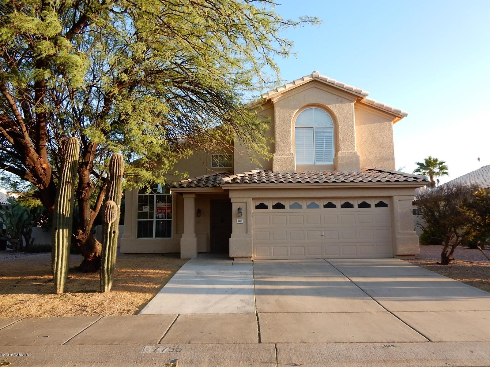 PRICE JUST REDUCED! This is a Fannie Mae HomePath property. With 2126 sq ft of living space this beautiful 2 story home has 3 bedrooms, loft, 2.5 bathrooms, vaulted ceilings, spiral oak staircase, family room with fireplace, laundry room, 2 car garage & large low maintenance backyard with covered patio. Master bathroom with dual sinks, garden tub, separate shower, & walk in closet. <FONT COLOR=RED> Recently painted interior with two tone paint, installed NEW carpet, NEW oven/stove, & New dishwasher. </FONT> Located in Northwest Tucson in Continental Ranch subdivision near I-10, restaurants, shopping and much more! Attention First Time Buyers: complete the HomePath Ready Buyer homeownership course. Attach certificate to offer and request up to 3% closing cost assistance. Ask Agent for more details. Restrictions apply.