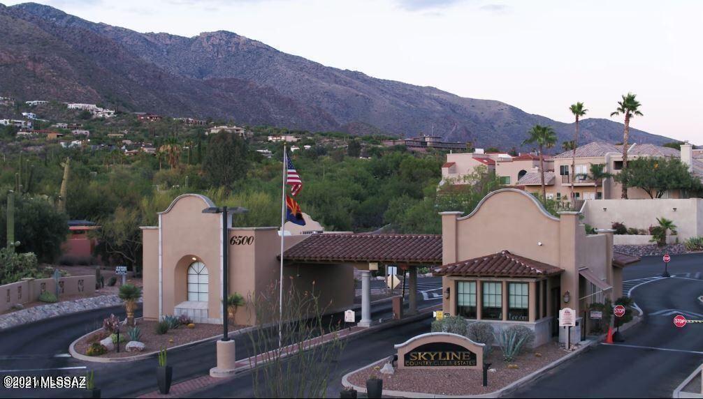 Beautiful flat lot in Skyline Country Club Estates on one of the nicest streets in Tucson. This lot is surrounded by beautiful homes and if you build two stories you will have commanding views of the city and the Catalina Mountains. Not very many empty lots left in Skyline CC.. 

There is a new legal description and lot lines have been moved and not reflected on public Pima County records. See Attached