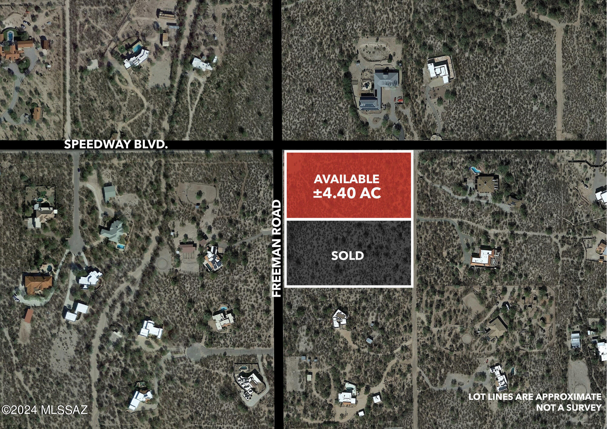 This 4.3-acre SR-zoned parcel, fronting the newly paved Speedway Blvd, is a rare gem nestled in the Tanque Verde Valley in Northeast Tucson. A horse lover's paradise, with easy access to the Tanque Verde wash for riding, it's also an ideal location for a potential veterinary practice. Located near Tanque Verde Guest Ranch! This property also boasts power and water utilities available on Speedway & Freeman. The parcel is conveniently close to Saguaro National Park and the Douglas Spring Trailhead, providing unparalleled views of the Rincon and Catalina Mountains. The land is adorned with lush Sonoran Desert vegetation, including creosote, saguaros, and mesquite trees. Whether you're looking to build your dream estate or seeking an investment opportunity this property offers privacy, space, and endless possibilities. Don't miss the virtual tour for a bird's-eye view of this stunning parcel!