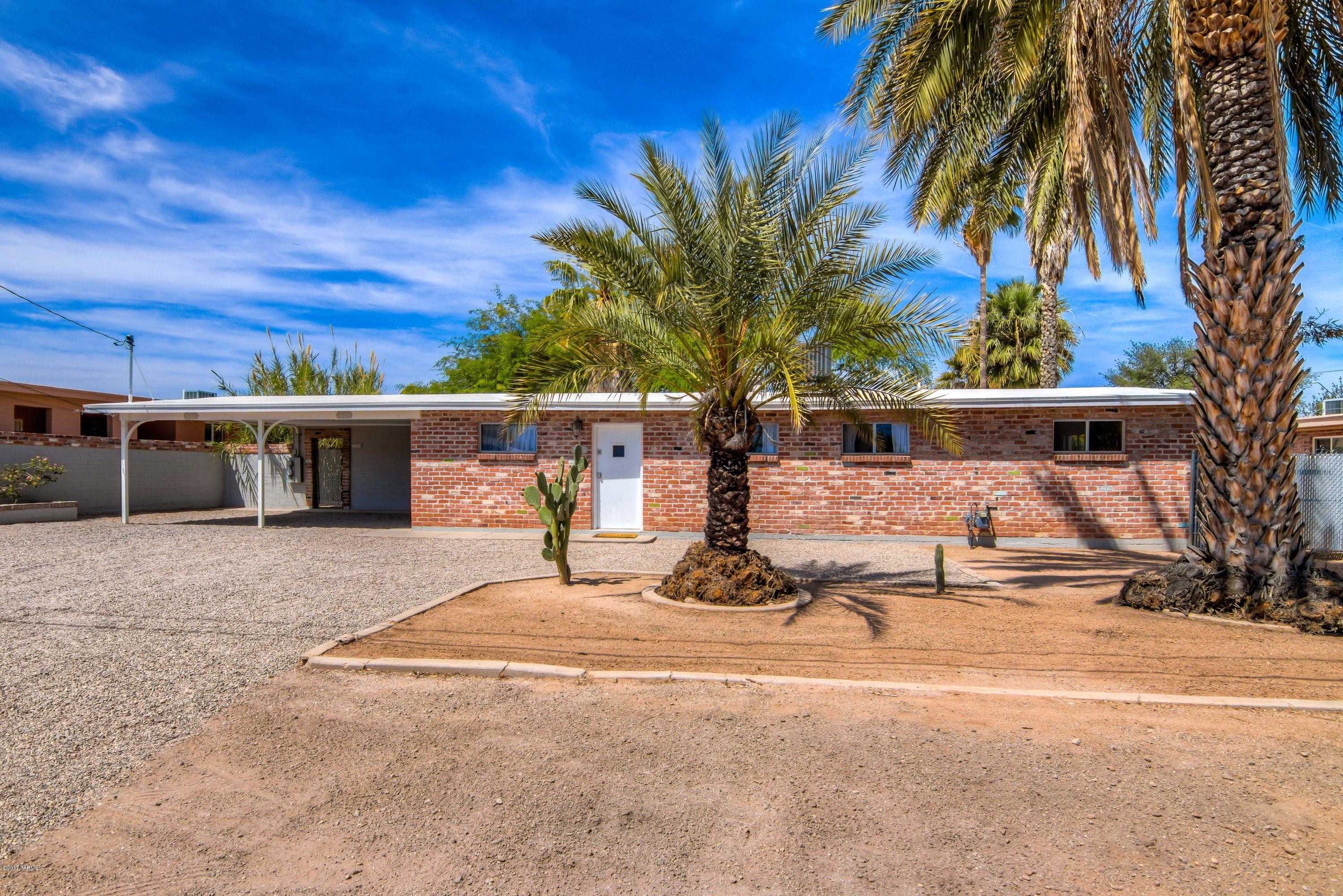 Incredible Midtown DUPLEX on .25 acre features 960sf 2bed/1 bath main house PLUS 480 sf Studio Apartment. Both units completely renovated w/ neutral tile flooring, new HVAC & water htrs, fresh paint inside & out, all new light fixtures, new bathroom vanities & tub surrounds, new roof coating, the list goes on.  MAIN HOUSE**features bright & open kitchen with lots of clean white soft-close cabinets, SS appliances, gorgeous farmhouse sink, tile backsplash & a GIANT pantry. Double gate leads from street into the fully enclosed backyard w/ ramada & plenty of room for a garden, chickens, pool & all of your toys. STUDIO**private entrance, full bath, kitchenette, fenced yard w/ bamboo, shade trees & patio. 2 adresses with Separate Electric Meters.