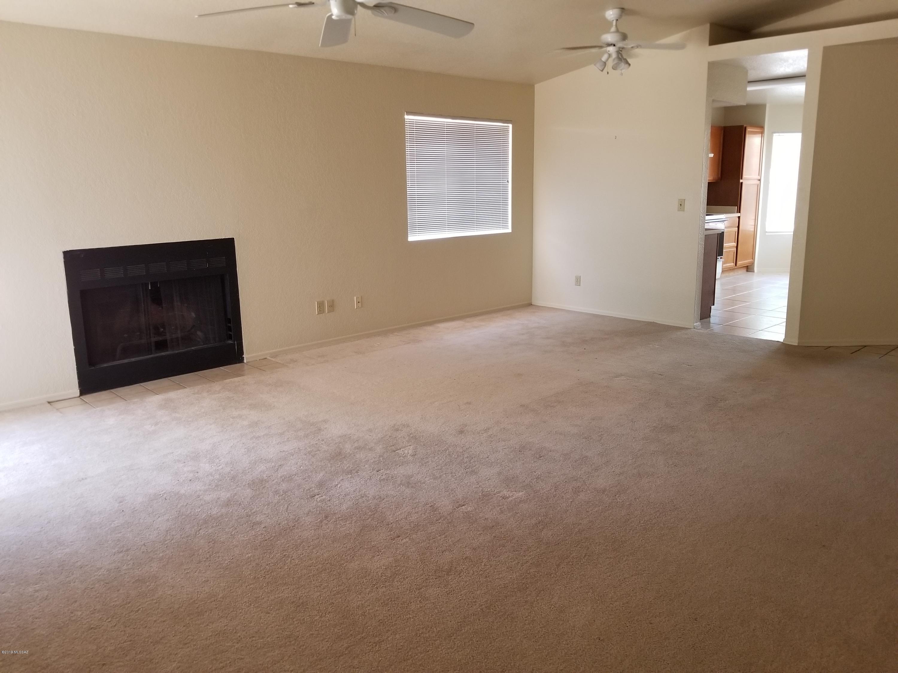 Desirable single story on the east side. Three bed two bath with a den and great room with fireplace. Vaulted ceilings, kitchen with bay window and breakfast
area. Ceramic tiled entry and  large master suite. Two car garage with a covered patio and air conditioning. Close to schools and shopping, behind Mesquite Valley and a community pool!