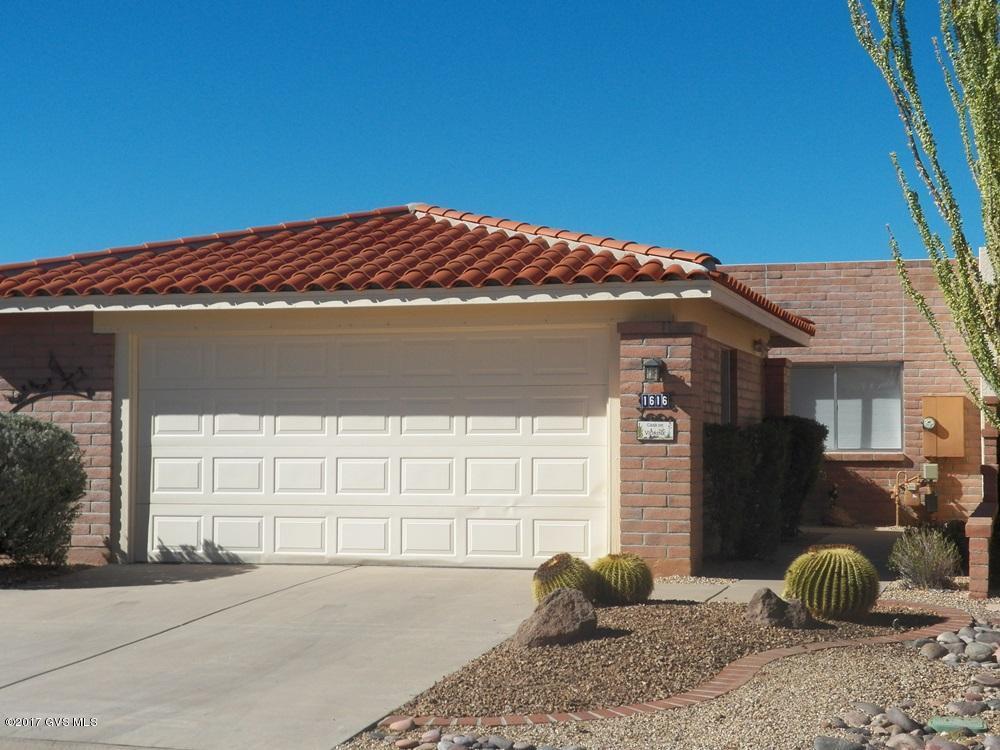 Modestly priced end unit townhome where privacy and comfort are paramount. Adjacent to desert common area on 2 sides. 2BR, 2BA, 2-car garage built in 1992. Nicely updated featuring neutral desert tones, ceramic tile floors, maple kitchen cabinets, engineered composite counters, executive height bathroom vanities. Remodeled bath and walk-in closet in the master suite. For only $100.00 all furniture and household items convey to the new owners.