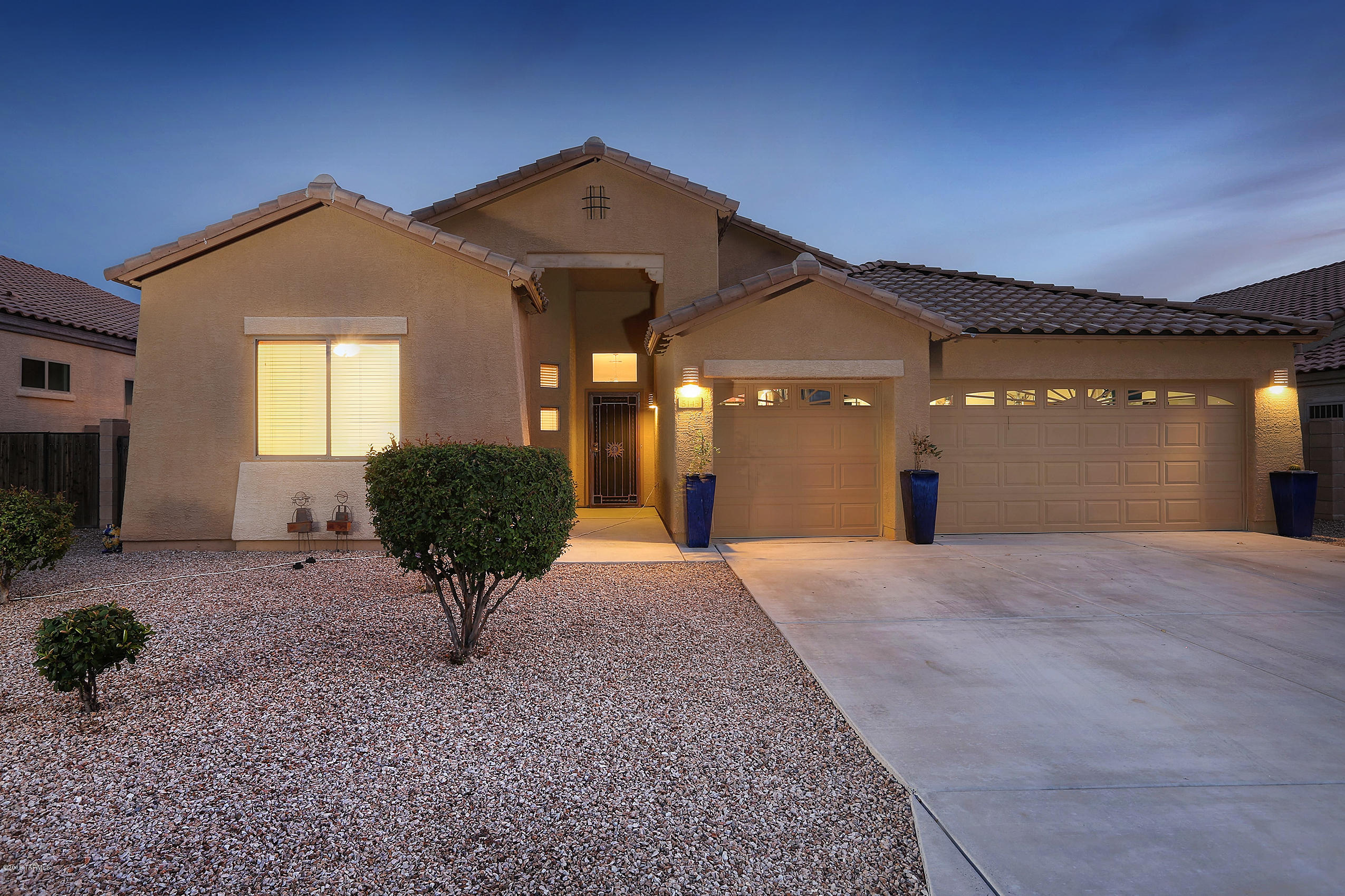 Welcome home to this popular floor plan in the Preserve gated community
Dove Mountain. Enjoy views of 3 mountain ranges on nicely landscaped lot,no neighbors front or back. This 4
BDRM, 3 car garage home offers  expansive great room/dining area leading to Spacious  eat-in kitchen with granite counter tops & center island that is a chef's delight.Wood shades & ceiling fans throughout. Privacy abounds relaxing backyard featuring covered patio,waterfall,fire pit & spectacular views. Short  walking distance to community park that includes playground, basketball court & fenced dog park. Check out this lovely home today.