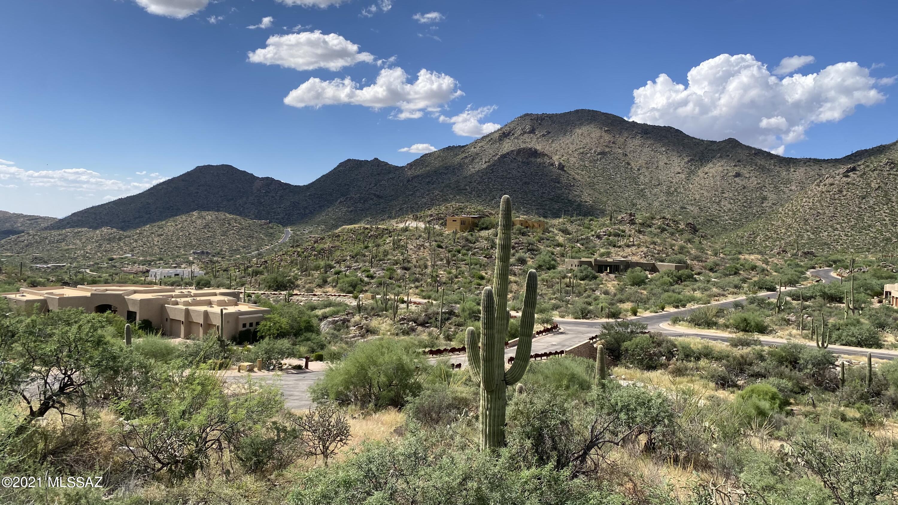 This magnificent 2.06AC home lot perched at the end of a cul-de-sac in the spectacular gated community of Canyon Pass at Dove Mountain is the perfect destination to build your dream home. The guard gate entrance adds a feeling of exclusive privacy to the nature of this prestigious sanctuary, amongst the scenic Tortolita Mountains.