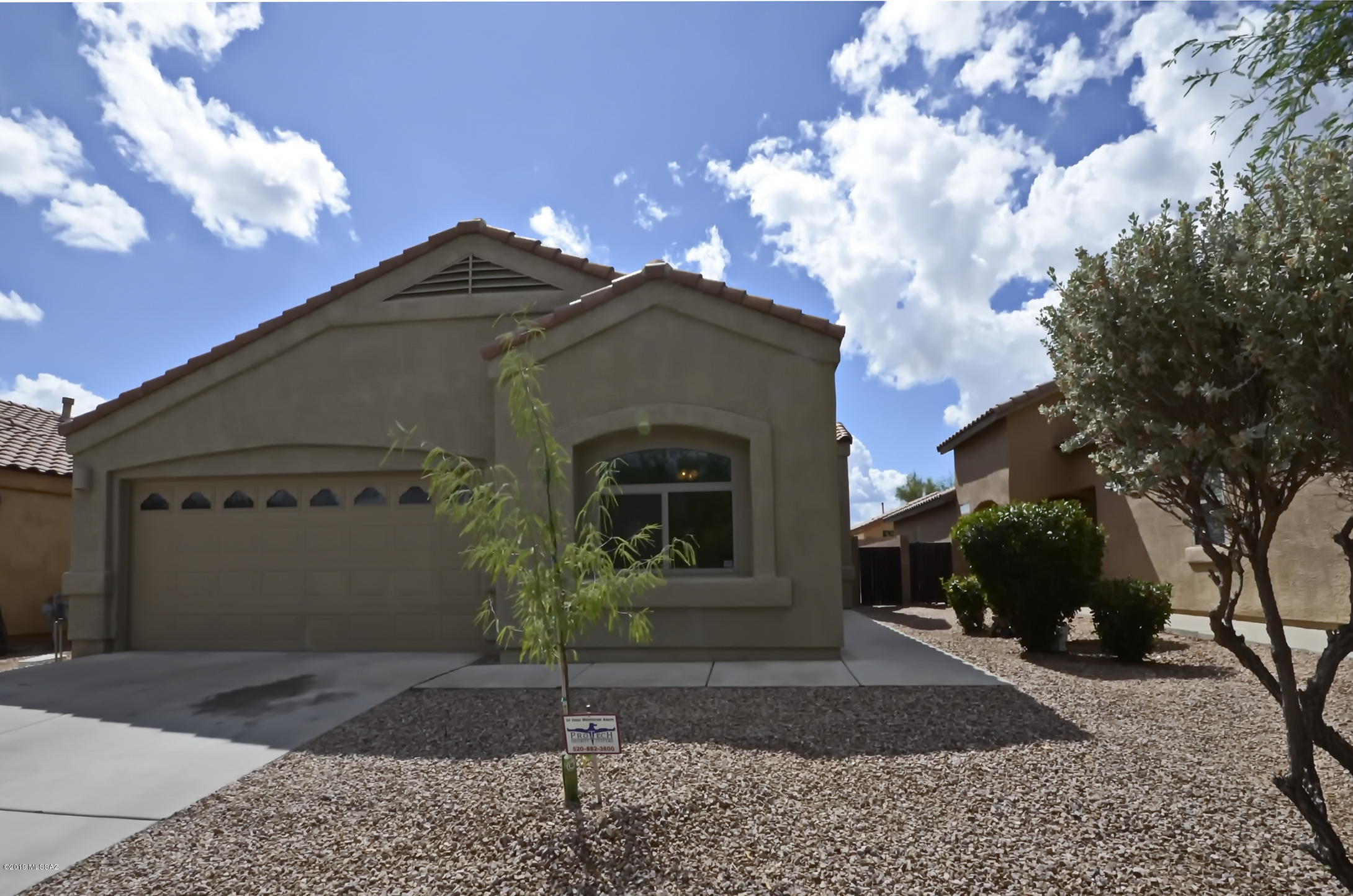 Incredibly charming single story home available in highly sought after Star Valley subdivision. Excellent location, just a stones throw from shopping and restaurants. Inside is bright and neutral, ready for your personal touch.The open concept and split bedroom floorplan is perfect for entertaining and privacy. Steamed clean tile floor with soft, plush carpet professionally cleaned. NEW stainless steel microwave, refrigerator and dishwasher. Large kitchen with plenty of counter and cabinet space. Exterior house just painted Sept 2019. Roomy laundry room with upper shelving.You will love the clean open canvas backyard, complete with low care landscaping and a covered patio, a perfect spot to relax and enjoy the Arizona outdoors. This gem will sell in a flash. Don't miss it!