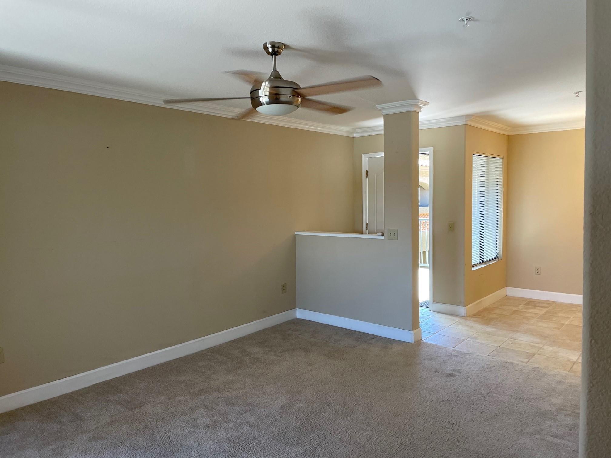 Hard to find second floor rental in the Veranda at Ventana gated community. This condominium features 1 bedroom and 1 bathroom, kitchen features stainless steel appliances, breakfast bar, walk in pantry and ample cabinet space. Nice sized dining nook off of the kitchen looks into a great room area including a ceiling fan. Private covered balcony/patio space just off of the great room with views of surrounding mountains and hilltops. Bedroom features ceiling fan and spacious walk in closet with mirrored door. There is a HUGE linen close the bathroom itself features plenty of storage in the vanity cabinet. Community has many amenities, 2 resort style pools, fitness center, sidewalks, beautiful landscaping all in close proximity of stores, hiking, dining, golf +++!