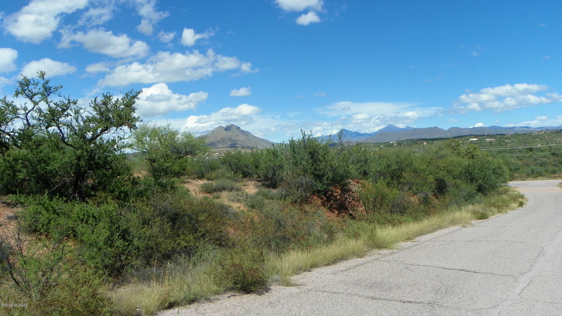 Residential building lot close to I-19 and Ruby Rd.  Electric and water at the street.  All paved roads.  View of San Cayetano Mountain.