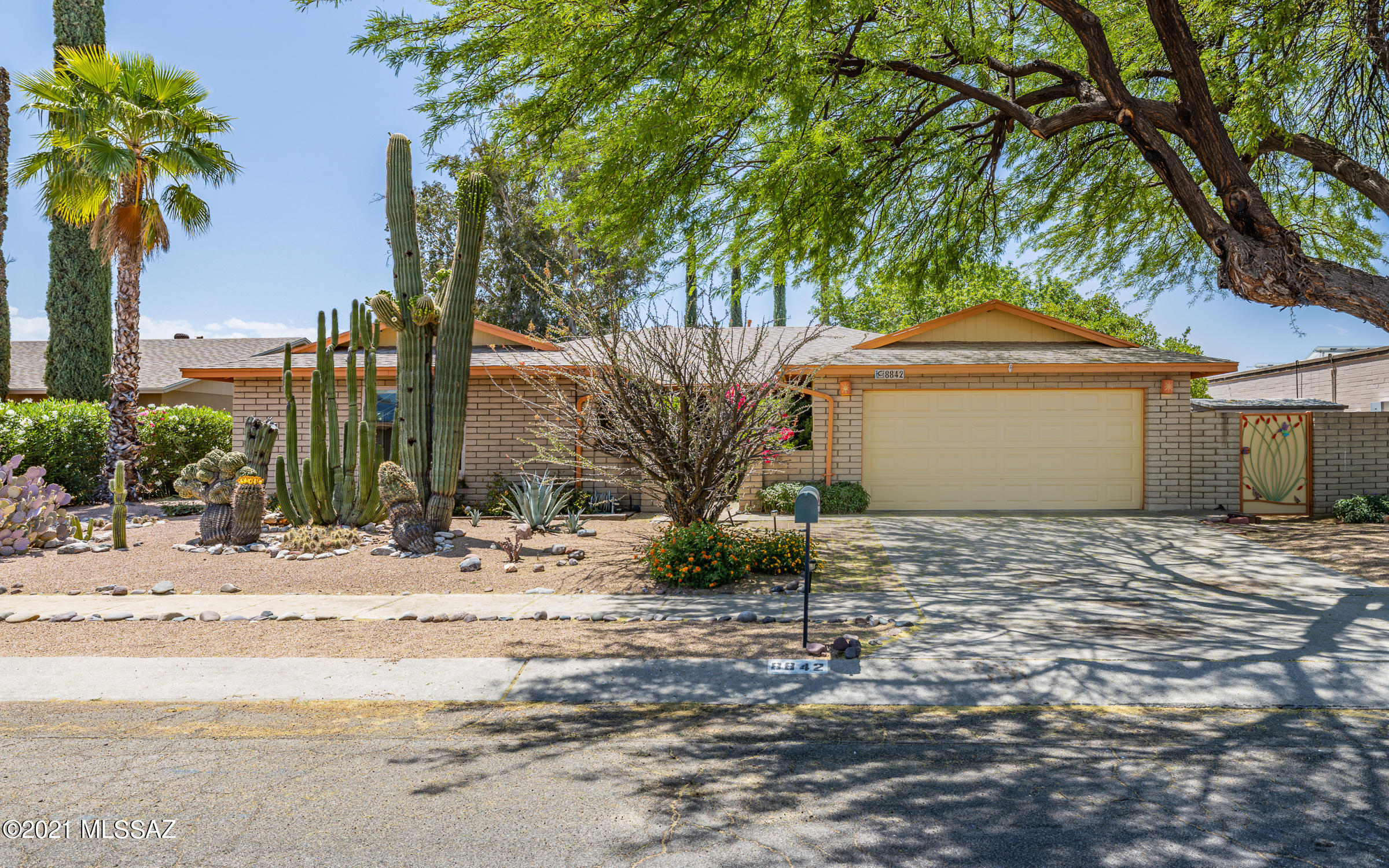 Exceptional Rolling Hills 4 BR/2 Ba Ranch Beauty is ideally located on a quiet cul-de-sac in the heart of the neighborhood just a short walk to neighborhood park, golf & elementary school. Front yard offers shade from generous mesquite tree as well as a mature, well developed cactus garden including cherished saguaros. Home has been the hub for many happy hours shared with beloved family & friends who've easily flowed from the generous living/dining rooms to the gorgeous, upgraded kitchen overlooking a family room w/fireplace and on to the incredible PARK-LIKE Back Yard OASIS w/covered patio and numerous shade & citrus trees.  Entire interior of home  is freshly painted; professionally cleaned and ready to delight your family. Be sure and check out all photos of this wonderful home.