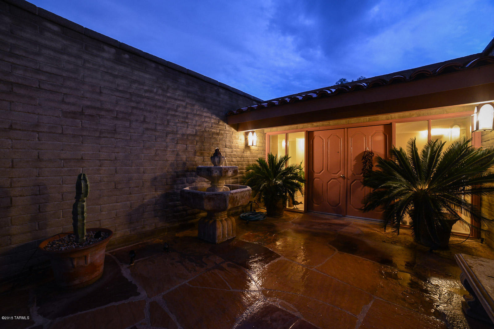 Set back from River Road, wonderful circular driveway leads to gated courtyard with soothing fountain. Inside you'll find beautiful newer flooring in an open, light and bright spacious floor plan. 4 bedrooms and 3 baths with a park like setting in the backyard. Enjoy the sparkling pool, gorgeous landscaping and stunning views! Newer roof, electrical box, water heater, master shower, flooring, and interior paint!