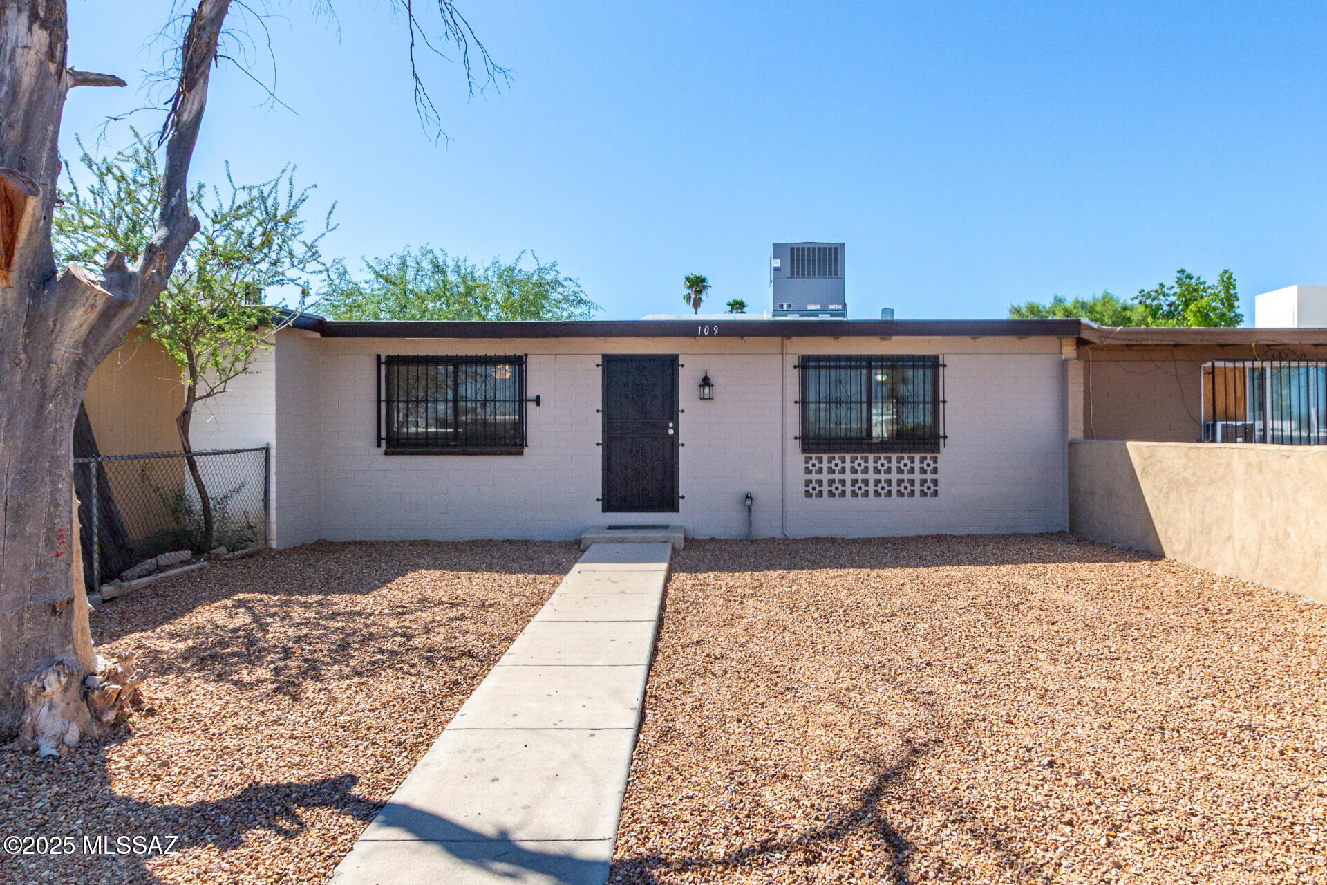 Delightful single-story home is now on the market! A welcoming blend of comfort and practicality, featuring wood-look flooring, baseboard molding, abundant natural light, & neutral tones t/out, all set in a spacious layout perfect for entertaining & everyday living. Whip up your signature dishes in the well-appointed kitchen, equipped w/ shaker-style cabinets w/ crown molding, solid-surface counters, & backyard access. Brand new SS Appliances include smooth top electric range, OTR microwave, & dishwasher. You'll love the two spacious bedrooms & full bathroom. Out back, you'll have plenty of space for outdoor fun, including a cozy covered patio where you can enjoy your morning coffee & unwind after a long day, & an easy-care landscape so you can be worry-free! Make it yours! Agent/Owner