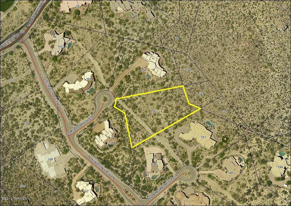 Last undeveloped lot on private and secluded cul-de-sac.Tortolita Canyon,valley(city)sunset views, and Tucson Night lights. No new houses can be built to obstruct valley (city)night views. The most peaceful and quiet Canyon in Tucson! There is nothing like it day or night for solitude.THE LOT IS NOT A SHORT SALE OR REO
JUST A GREAT VALUE. Membership available to the Ritz Golf Club and Gallery
Golf Club.
