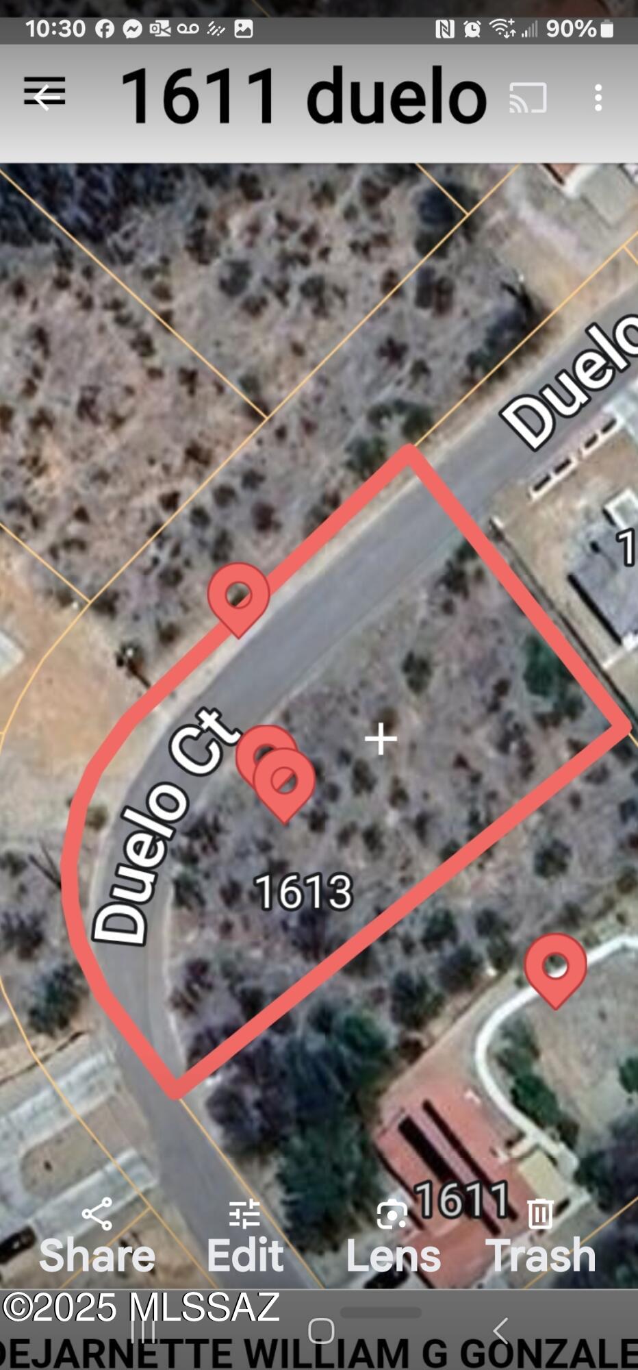 Corner lot  half of an acre. Great Views?
Lot is about 3 minutes to Intersate-19   

Utilities on the property line. (Please verify)