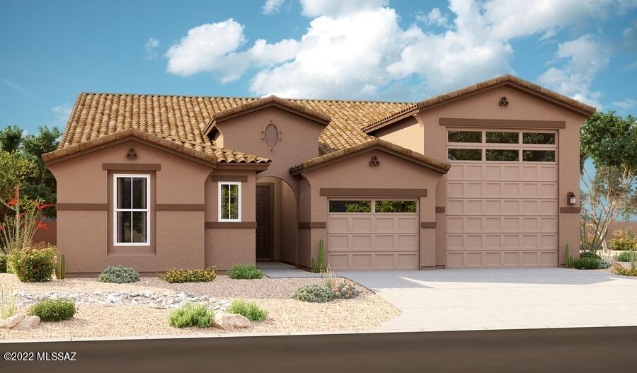 The Deacon plan includes an attached RV garage, plus a 2-car tandem garage space! Inside, a well-appointed kitchen is flanked by a great room and a dining room with covered patio access. You'll also appreciate a versatile flex room, two secondary bedrooms with a shared bath, and an owner's suite with a private bath and ample walk-in closet space. A mudroom and laundry room are also included.