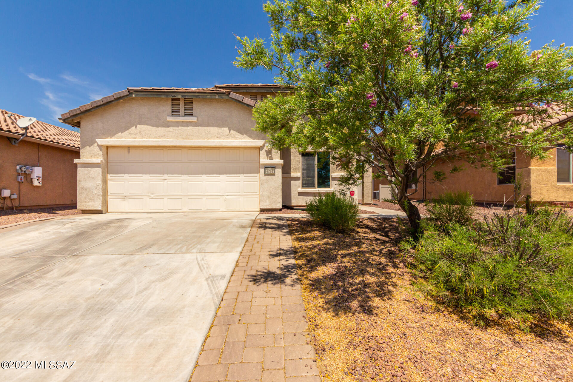 Check out this 4 bed, 2 bath home in Red Rock! Interior features tile flooring, trending palette, abundant natural light, & a cozy living room. Solar makes for amazingly low electric bills! Generous-sized family room with sliding glass doors leading to the back patio is excellent for entertaining. Impeccable kitchen offers recessed lighting, ample cabinets and built-in appliances. Sizable primary retreat includes plush carpet, a private bathroom, and  walk-in closet. Enjoy your morning coffee under the covered patio in the quaint backyard w/tons of space to hang out & brilliant blue skies all around! Come & see this value before it's too late!