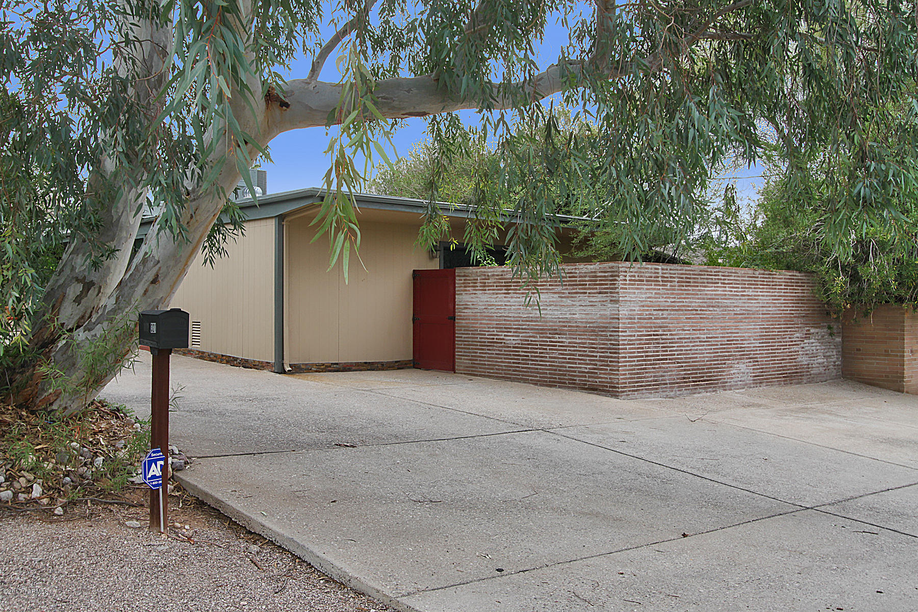 Nestled in the historic midtown neighborhood of Ridgeland & El Montevideo-you'll find this midcentury gem with a pool & lovely private outdoor space. This brick home was designed by architect Lew Place (Place & Place Architects) for himself in 1948 & has been thoughtfully updated by the current owner with an eye for the home's character. Enter into a lovely living room with 22' wall of windows & a view of green foliage beyond. The home features 4 bedrooms in all with 2 master suites, 3 baths, All doors replaced & Windows updated to low E, 2 HVAC units replaced 2005, Pool/Plaster/tile redone 1995, Kitchen concrete counters, custom colored cabinets, Stainless appliances, Bathrooms decorated with hand made colored tile, & scored concrete floors throughout. An absolute gem & truly a must see