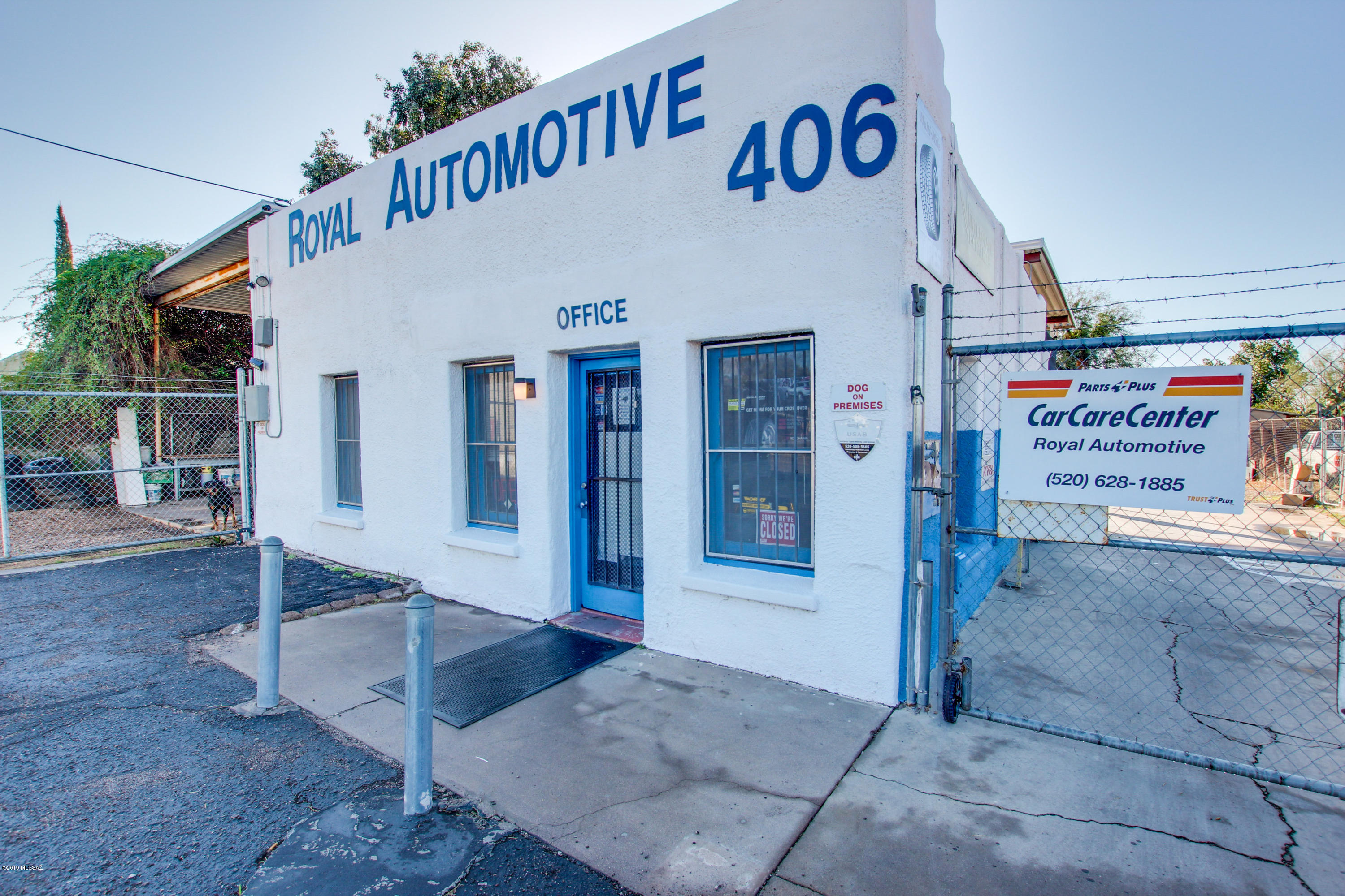 Property is being sold along with the adjoining undeveloped property which is used for parking. There are two structures on the property. One in the front that has been a retail store, rental, or could be converted into a waiting room for the auto repair customers. On an additional bill of sale, Seller is selling the thriving auto repair business which can be purchased as an active business and take over current clientele for $50,000. Busy central location on Fort Lowell Rd just east of Oracle Rd. Property is 404 & 406 E Fort Lowell Rd. Come and see all this property has to offer!