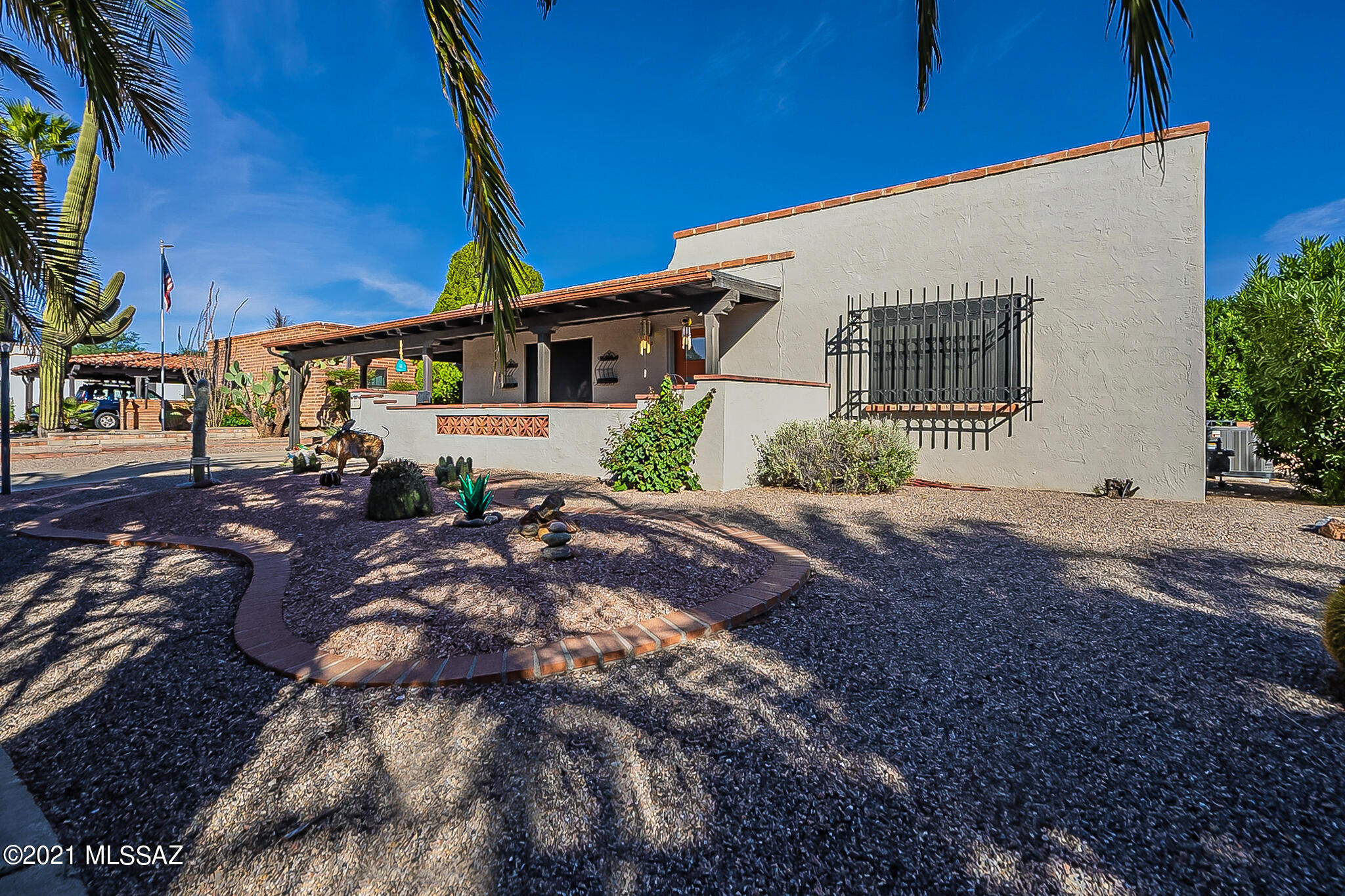 Light, Bright and Airy home full of personality in the highly coveted Fairways 2 community.  This home has been well maintained.  Interior sliders were removed and the floor leveled during remodel.  Lots of skylights.  Outdoor living at it's best in this beautiful space. Manicured, private and quiet  In this home, enjoy what only Arizona can provide - Sun Light Life!