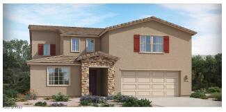 The first level of this two-story home showcases a generous open floorplan shared between the family room, kitchen and nook, offering direct access to the covered patio through sliding glass doors. A versatile office is situated just off the dining nook, while a Flex Space is found just off the entryway. Three bedrooms surround the loft upstairs, including the luxe owner's suite which is comprised of a restful bedroom, en-suite bathroom and walk-in closet. This home features a Super Kitchen with a Double Oven and Granite countertops, Luxury Tile Flooring, a Luxury Bathroom Package, and our LED Lighting Package. Also included is the Radiant Barrier Roof Sheathing, Upgraded Eave Soffit Board, Wrought Iron Gate w/Cedar Slats, 2'' Faux Wood Blinds, Tankless Water Heater and more!