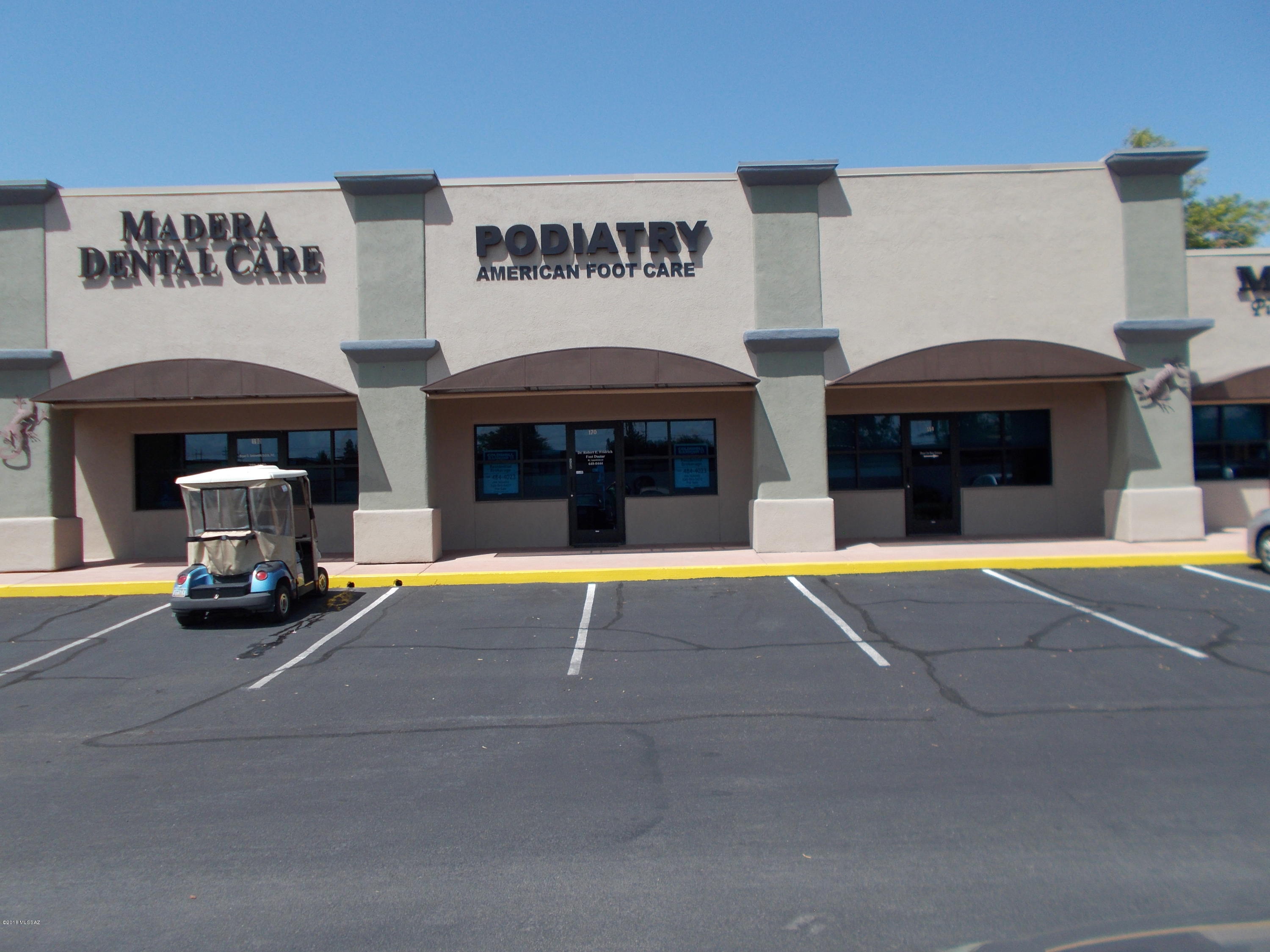 Professional Medical Office 980 Sq ft, 4 Exam Rooms or Offices zoned CB-1, 1 ADA Bathroom. Great location in this Condo Complex. Madera Plaza. Also, for lease at $1500 per month.