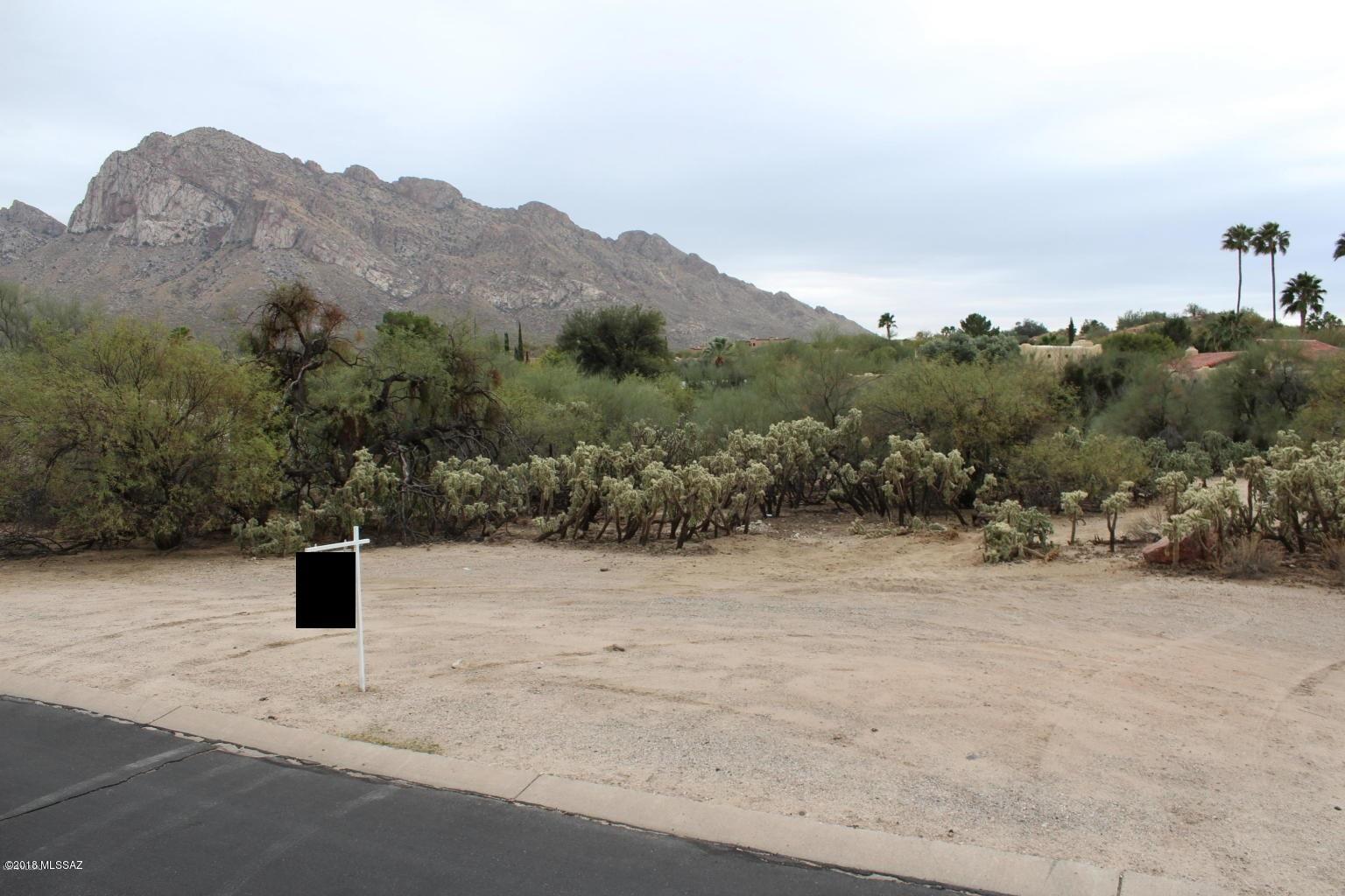 This large lot offers an exceptional opportunity to build on one of the few remaining lots in this exclusive Oro Valley country club community. This flat lot offers stunning mountain views, easy golf course access and the opportunity to be a part of the peaceful neighborhood. Architectural & engineering plans already approved by the town of Oro Valley and minutes from restaurants and shopping. Seize this wonderful opportunity to build you dream home!