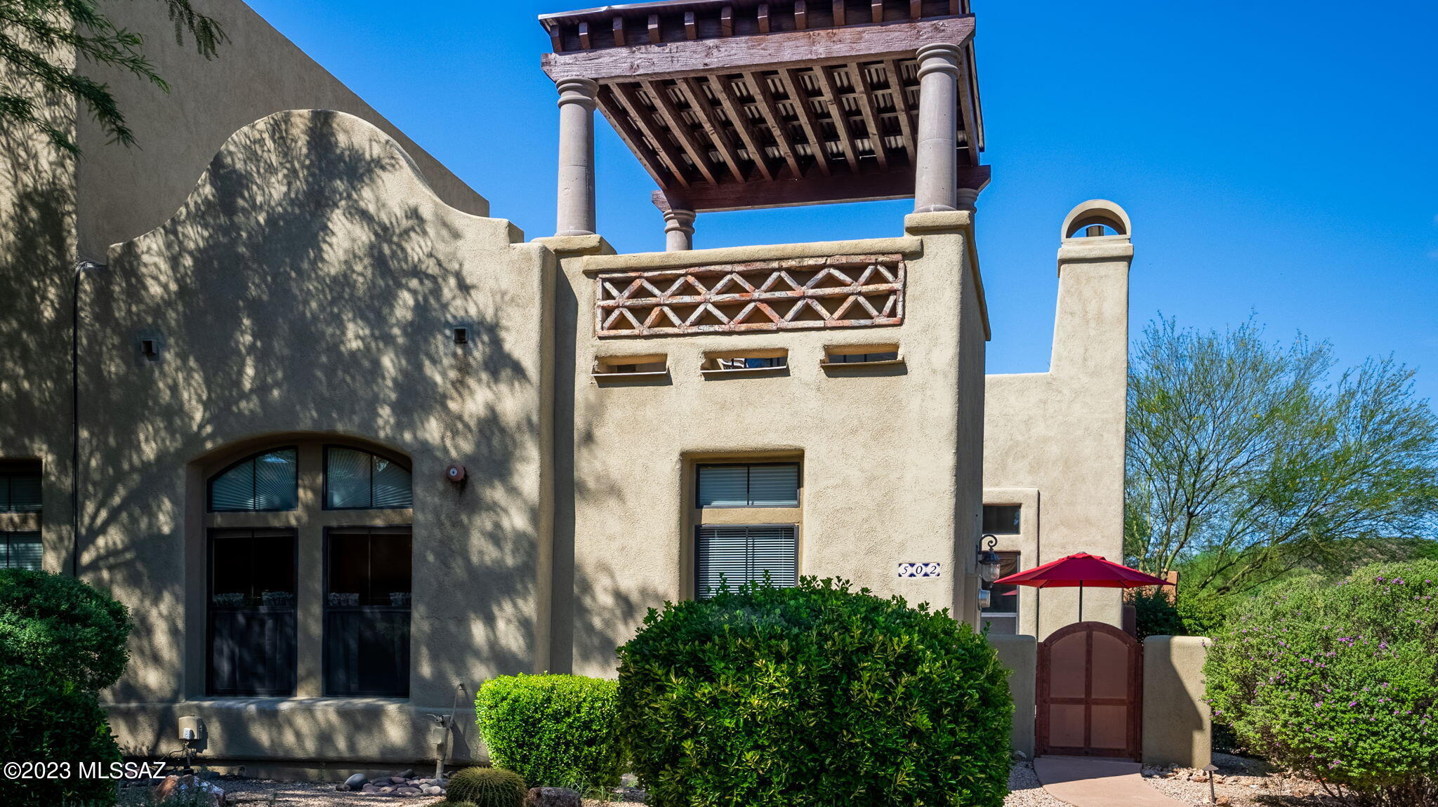 Fully furnished townhome in the Embarcadero! Experience the luxury of a corner unit and fabulous resort-style amenities in this open-concept townhome located in the Tubac Barrio. Gorgeous multi-level outdoor space includes a covered sky deck featuring , an ideal spot for al fresco entertaining with great views of the Santa Rita Mountains. Interior details include tile flooring, exposed beam ceilings, kiva-style fireplace, updated fixtures and finishes. Lovely kitchen features custom cabinetry, granite countertops, stainless steel appliances. Owner's retreat includes spa-like en suite bath and walk-in closet. Embarcadero amenities include pool, spa, fitness studio and walking trail connecting directly to the historic De Anza Trail with the Village of Tubac to the north and Tumacacori Mission to the south.