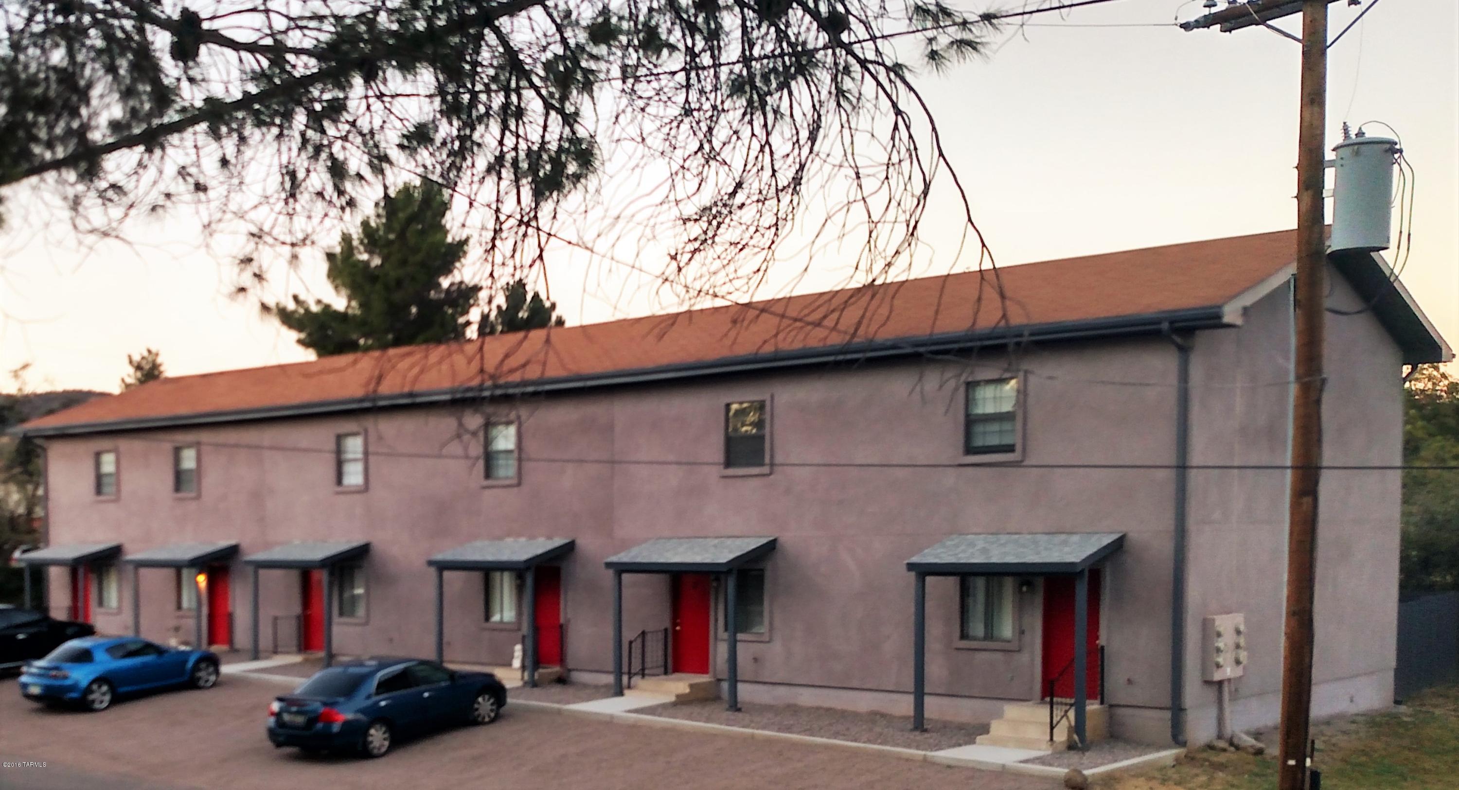 Recently renovated 6-plex in Oracle, AZ. (Currently all 6 are rented.)New stucco, landscape, fencing, and paint on the inside. Updated flooring, and painted in most of the units in the last year.   These units are spacious with over 1000 sq. ft. average per unit. Owner will carry with large down. Submit.Current Rentals:
Apartment #1 - #450.00
Apartment #2 - $565.00
Apartment #3 - $525.00
Apartment #4 - $525.00
Apartment #5 - $565.00
Apartment #6 - $400.00

Trash $123.00/mo.