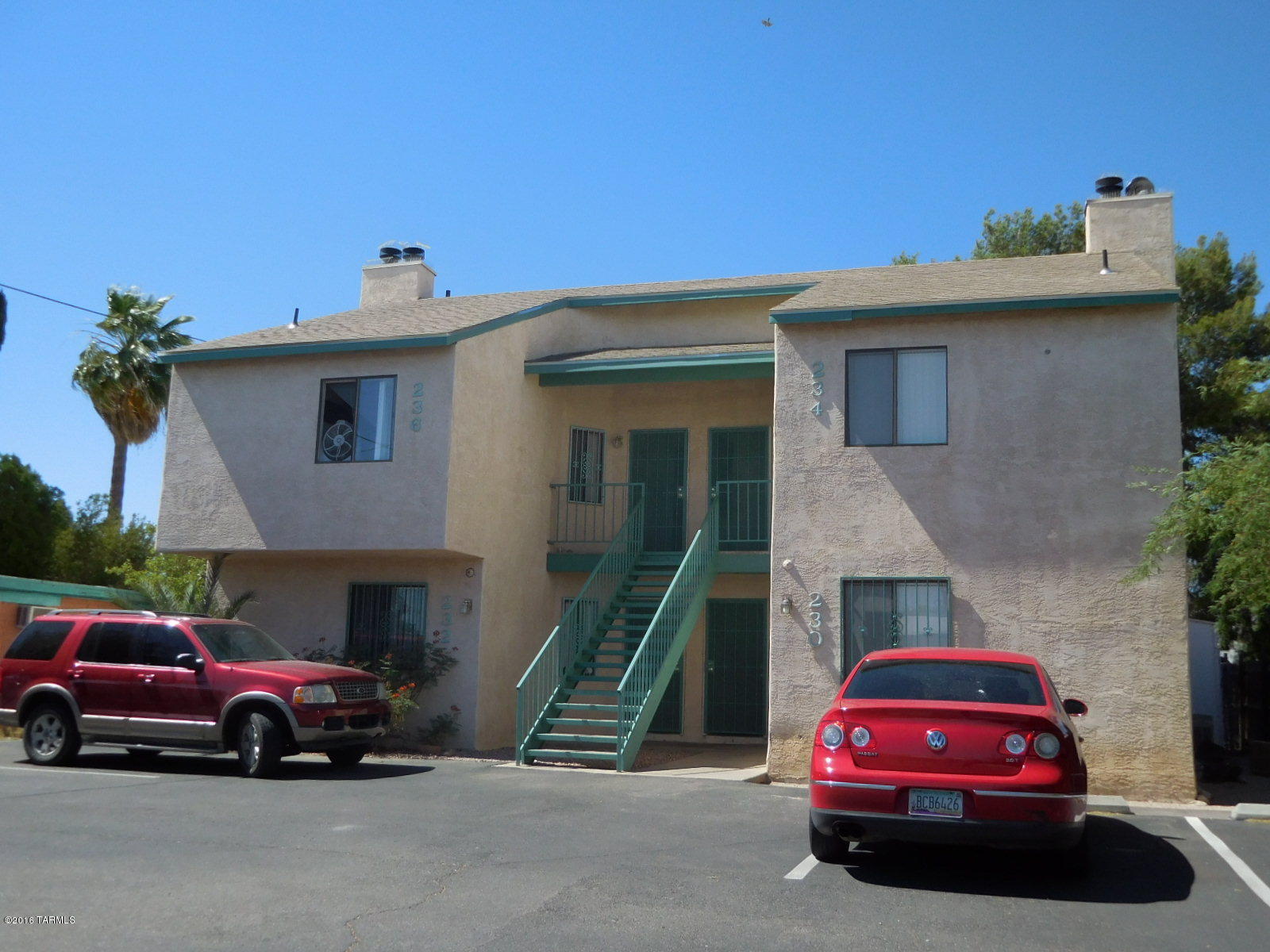 Fourplex with all 2/1 units. All units have central AC, fireplaces, stack W & D in unit. The downstairs units have fenced rear yards, upstairs units have vaulted ceilings. Plenty of off street parking and a new roof was just installed. Property is well maintained and professionally managed. Package is attached.