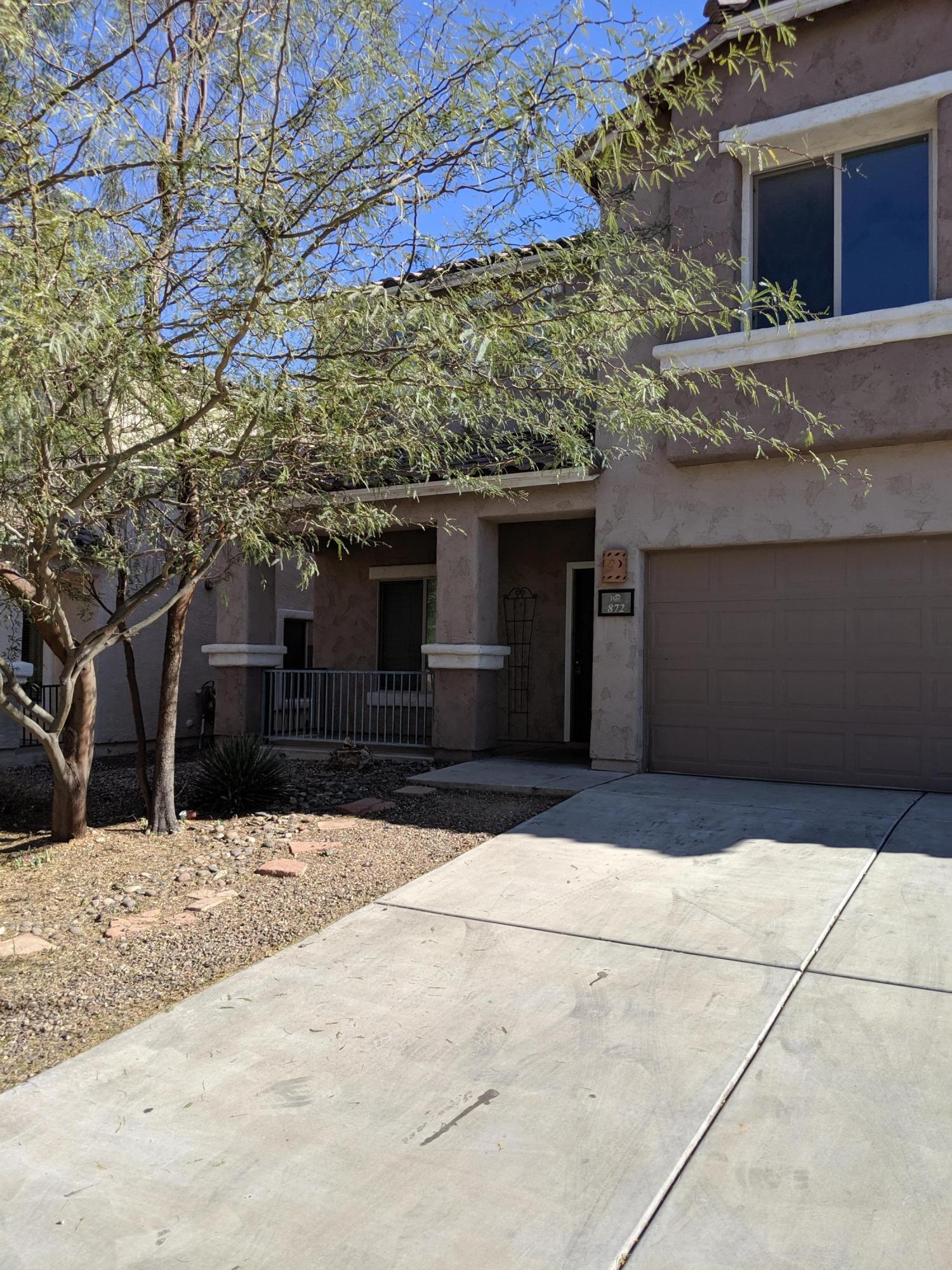 Enjoy SW living in this lovely Rancho Sahuarita 2 sty home.  This home offers backyd privacy with no houses directly beyond the block fence (natural desert wash area).   450sf in ground POOL with waterfall,  4-6 person SPA and a fire pit are all there for entertaining or your enjoyment.  Covered PATIO extends from wall to wall in back.  
5 Bdrms, 3 full Baths, lg Laundry rm w/Kenmore front load WASHER/DRYER + Stainless Kenmore Elite SxS fridge, Gas Range w/convection oven.  $7,000+ of Hunter Douglas window coverings throughout.
Spacious Mst Bdrm boasts Mt Views + 2 walk in closets!  36'' double sink Vanity, and Garden style tub round out the Mst Bath.

Lg Bdrms, loft area, hall bath and walk in linen closet complete the 2nd level. 
3 car gar with epoxied floor and overhead storage.