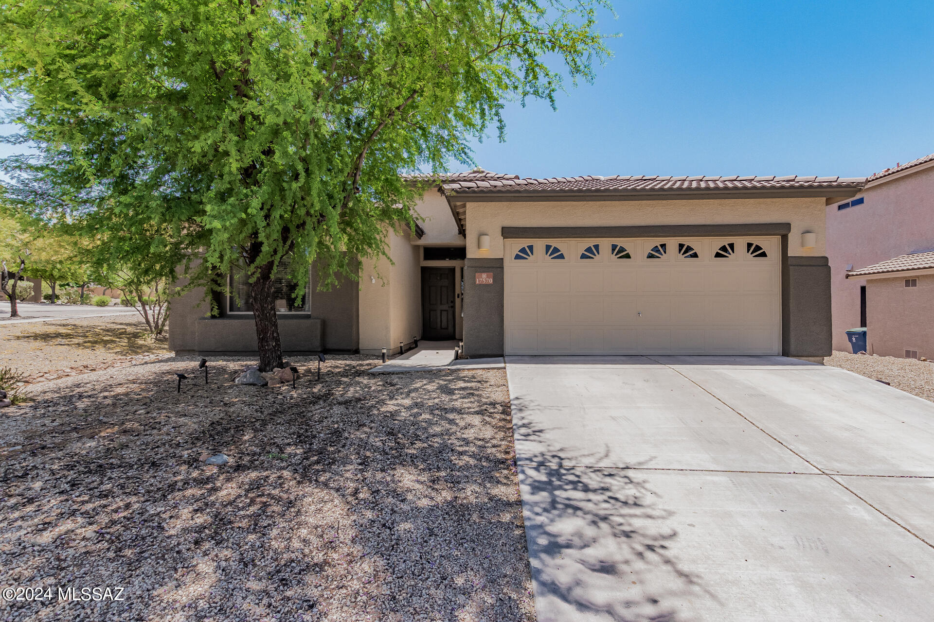 Range Priced ($335,000-$345,000) Lovely corner lot property awaits new owners! Inviting hallway ushers you to the captivating open layout adorned with tall ceilings, a neutral palette, stylish/wood-plank tile flooring, and chic & recessed lighting, illuminating every corner. Gourmet kitchen comes with stainless steel appliances, Corian extended counters, rich wood cabinetry, a pantry, and a prep island with a breakfast bar. Double doors open to the sizable bonus room with a closet, ideal for an extra bedroom. Retreat to the main suite, boasting a plush carpet, a private bathroom, a walk-in closet, and outdoor access. The perfectly sized low maintenance backyard has a covered patio & attached pergola. All appliances stay. New AC was installed in 2023.