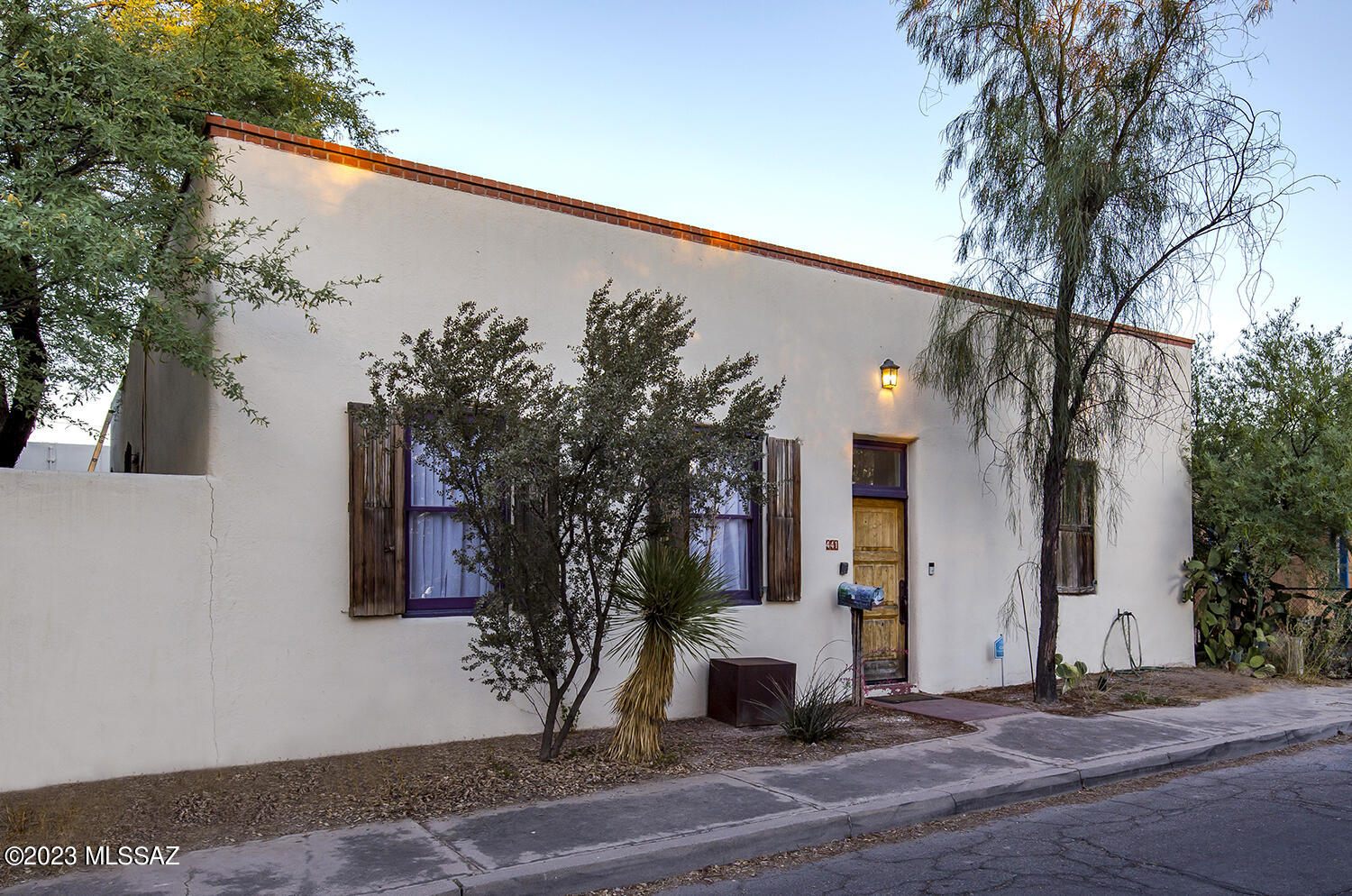 Steeped in history, tradition and culture, The Elysian Grove Neighborhood has been a favorite of so many artists, writers, and poets. Being tucked into the neighborhood yet so close to all of the entertainment and culture our city has to offer, it's no surprise that this home was meant to inspire! Built in 1982, we have all of the charms of the early 1900's construction style of the area with some modern aesthetics that remind you that the builder was thinking about you. Private, secluded courtyards on the property give you the opportunity to escape without leaving. High ceilings and open-feeling floor plan are a plus in the main home. The guest house is just right there but has an easy feeling of privacy from the main house. Alleyway off-street parking makes it very convenient for the guest house tenant, they will appreciate this access. The guest house has an open ceiling shower so that on a hot summer night you can shower under the stars, you must see it! Also you'll find a clawfoot tub in the large bathroom/closet. You will want to visit some of the walking distance coffee shops and restaurants while visiting this beautiful home, it'll give you a real feel of the Barrio!