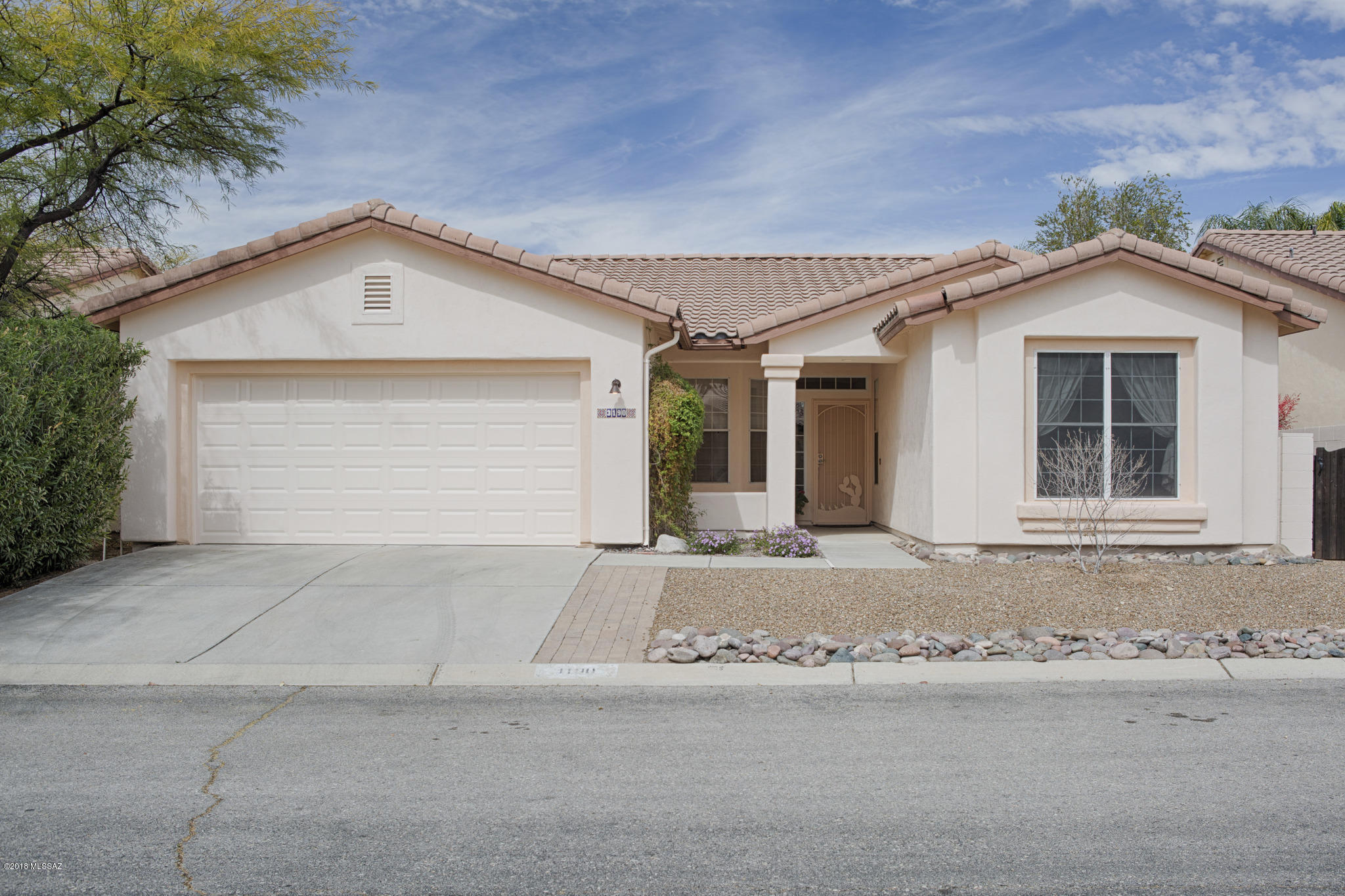 ADORABLE 2 bedroom/2 bath home located in the popular North Ranch Community which is close to shopping and many golf courses. Saltillo tile in all main living areas and carpet in bedrooms. There is a breakfast nook and bar in kitchen that has a slider to back covered patio. Gas stove. Nice landscaping in backyard with mature vegetation including a putting green!
Living room also has a dining area which would make for a perfect office.
Dual sinks in master bath, walk in shower and a large walk in closet. Bedrooms do have the split floor plan.
Exterior has recently been professionally painted. Home has been extremely well maintained.
North Ranch Community offers a lot for the small HOA due. Enjoy the 2 pool/spa areas, rec room, lighted tennis courts, sand volleyball & more!
