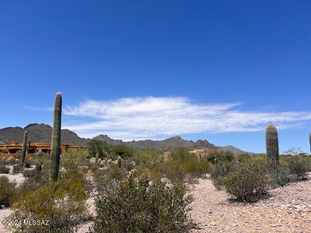 Gorgeous elevated lot at the end of cul-de-sac in exclusive gated community near Tucson Mountain Park! Very private with lush desert, saguaros & 360 degree unobstructed mountain & city views all around. Perfect location close to downtown, University of Az, & more! A rare opportunity to build your own custom beauty amongst million dollar homes!