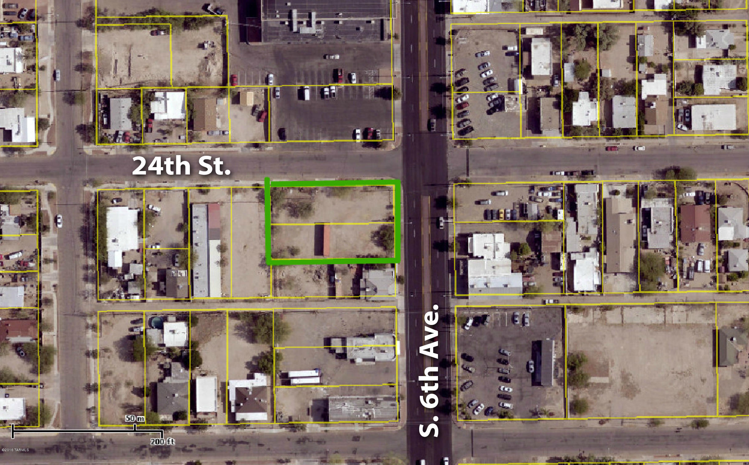 SALE INCLUDES 2-LOTS; 118-12-2510 & 118-12-2520. 100' OF FRONTAGE ON S. 6TH AVE. PROPERTY EXISTS WITHIN THE (IMPACT FEE BENEFIT AREA) & (DOWNTOWN INFILL INCENTIVE DISTRICT). ON HARD CORNER OF HIGH TRAFFIC FLOW ARTERIAL STREET. ZONED (DESIRABLE) CITY OF TUCSON C-3. OWNER IS A LICENSED REAL ESTATE AGENT IN THE STATE OF ARIZONA.