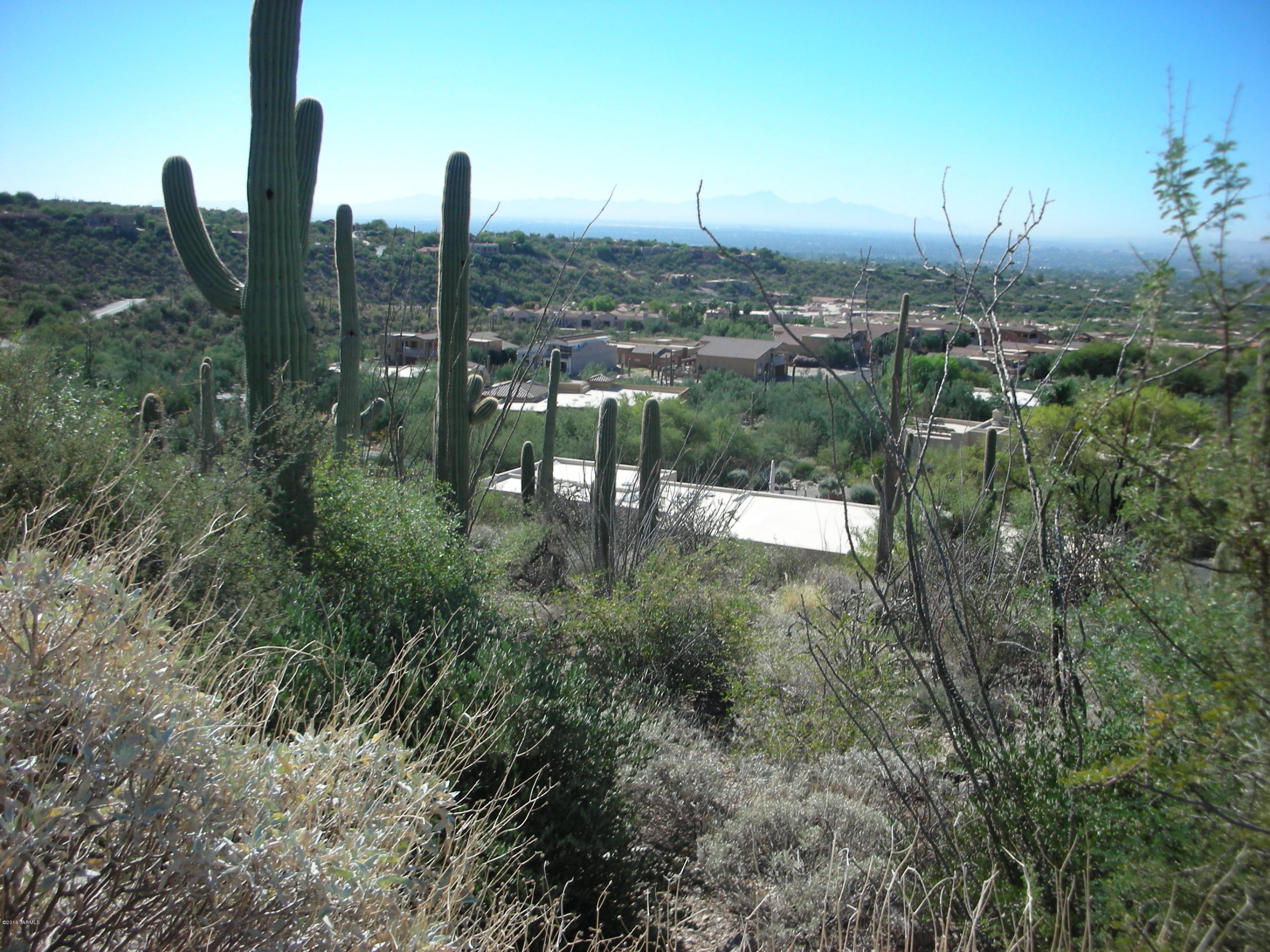 SPECTACULAR, SAGUARO LADEN SETTING with UNOBSTRUCTED 180 DEGREE, morning to night views OVERLOOKING the ENTIRE TUCSON VALLEY and ALL DISTANT MTN RANGES! Surrounding home are in for ESTABLISHED VIEW CORRIDORS; among the BEST in the FOOTHILLS! Centrally located & GUARD GATED, at the BASE of the CATALINAS provides EZ ACCESS to FOOTHILLS AMENITIES. I-10, U of A and DOWNTOWN TUCSON.