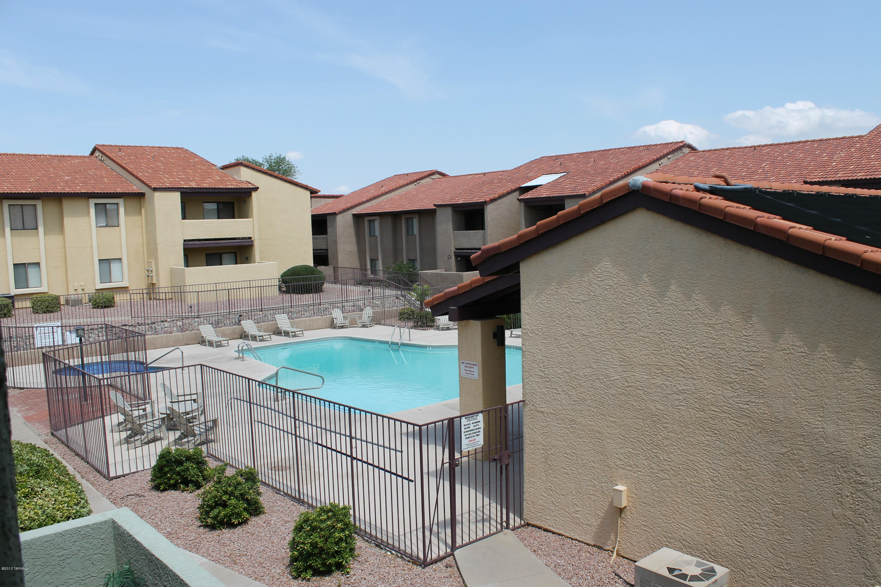 Great upstairs condo with tile floors in main living area. Unit has one carport space and one assigned uncovered space.