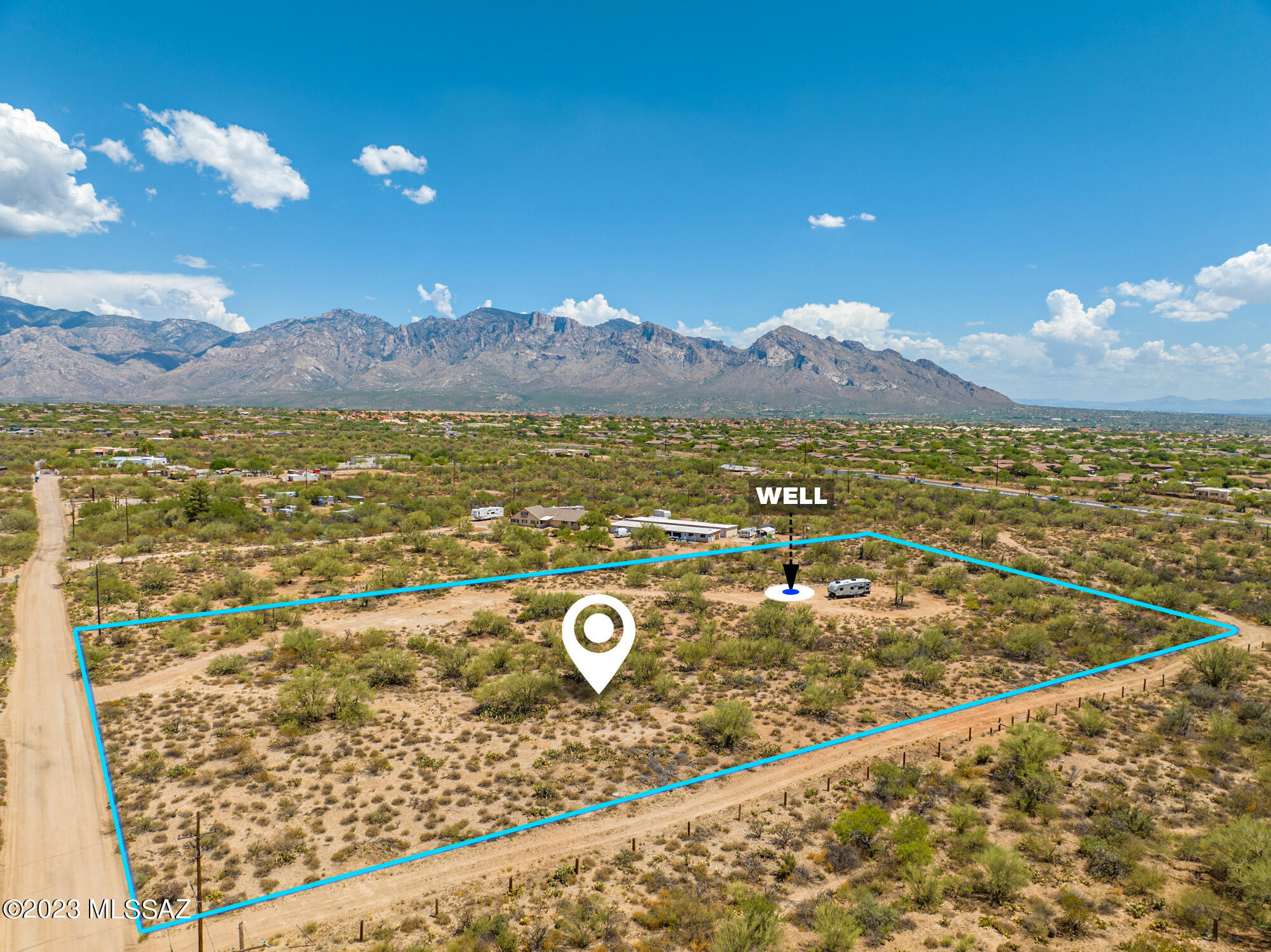 Welcome to arguably the best piece of land in Tucson! This remarkable 4.3-acre parcel is situated in Pima County with SR zoning, offering you endless possibilities to build your dream property. Say goodbye to HOA restrictions and embrace the freedom to create your perfect oasis right on the city limits of Oro Valley. Enjoy the best of both worlds with flexibility in Pima County regulations while still enjoying Oro Valley's fantastic amenities.

Water is abundant on this property, with a private well drilled to 1020', and water available at 560'. A 2 HP pump, installed in 2018 and rated for 7 gallons per minute, ensures a steady and reliable water supply. The perk test has already been completed, giving you the green light for building. And, the icing on the cake, this property is not in a flood zone!

The breathtaking views from this land will leave you in awe. Whether you're envisioning a stunning custom home, a serene retreat, or a profitable investment, this property has it all. Don't miss the chance to own this slice of paradise in Tucson. Come and see it for yourself, and let your imagination run wild!