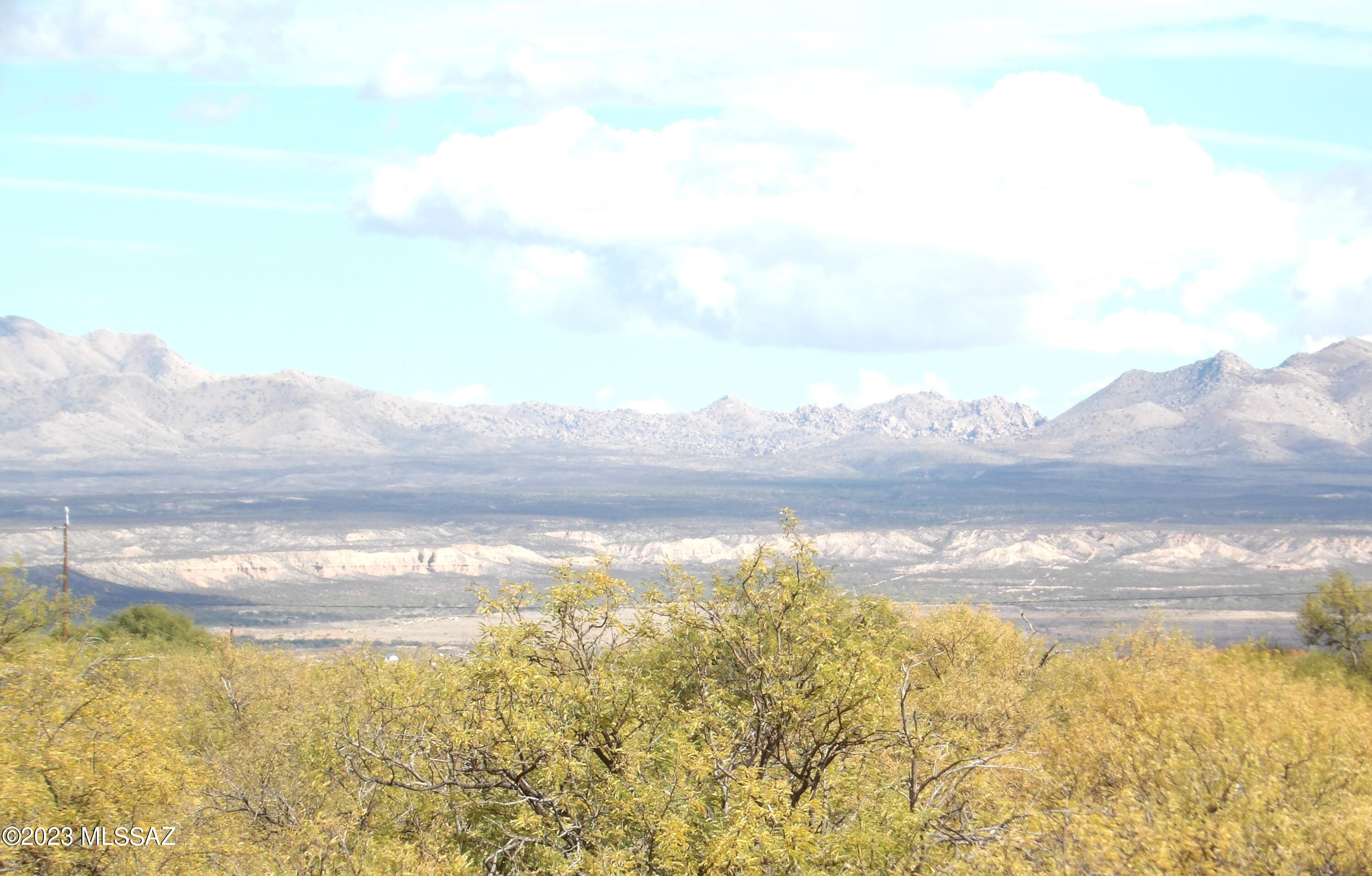Build your forever home on the amazing lot! Awesome views of the Valley and surrounding mountains, also know as our sky islands. Sunrise or sunset will be yours to enjoy! This 4 AC parcel offers several options for building site. Benson City water along property line. Easy access to Benson, Tucson and Sierra Vista. Property fenced on 3 sides.