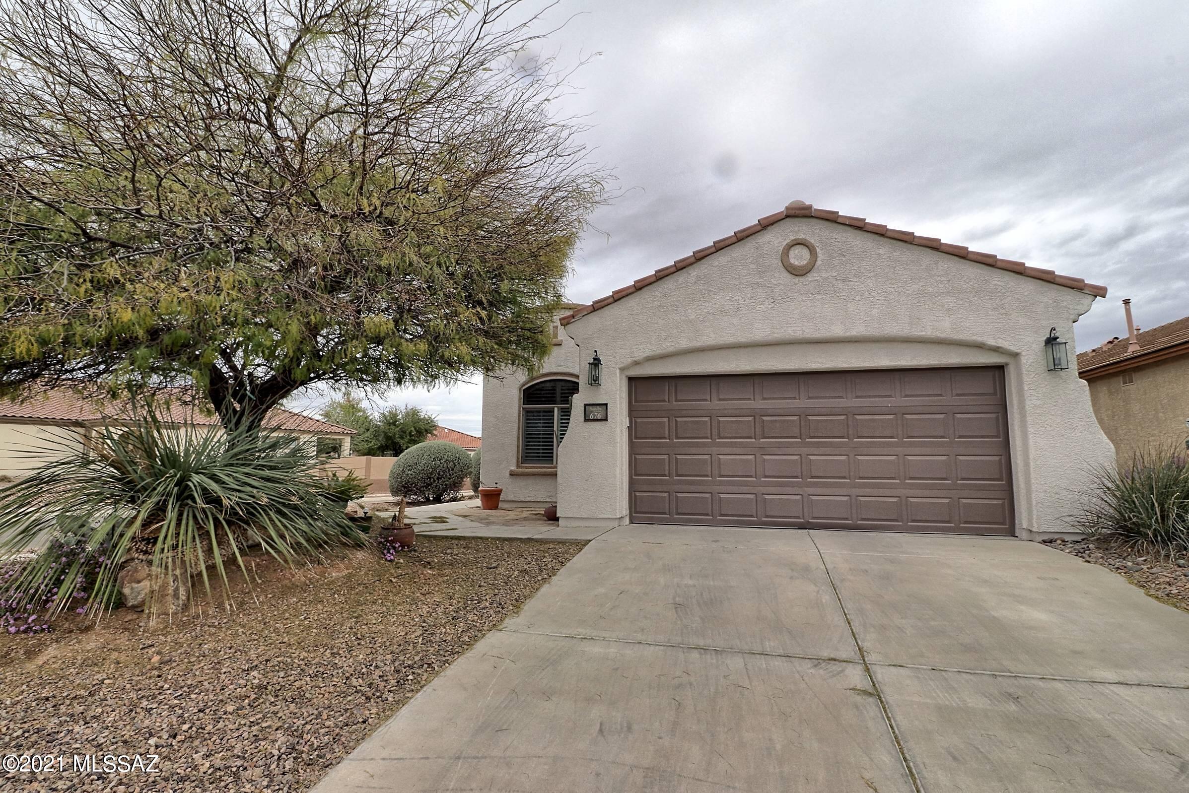 Up for grabs is a great home on a corner lot in sought after Del Webb 55+ development. Recent full exterior paint, tastefully painted interior, beautiful tile flooring in all but bedrooms, nice size master suite with bay windows, boasting large bathroom with step-in shower, and walk-in closet. The kitchen has all built in sliding drawers with Corian countertops. Community includes pool, gym & much more.