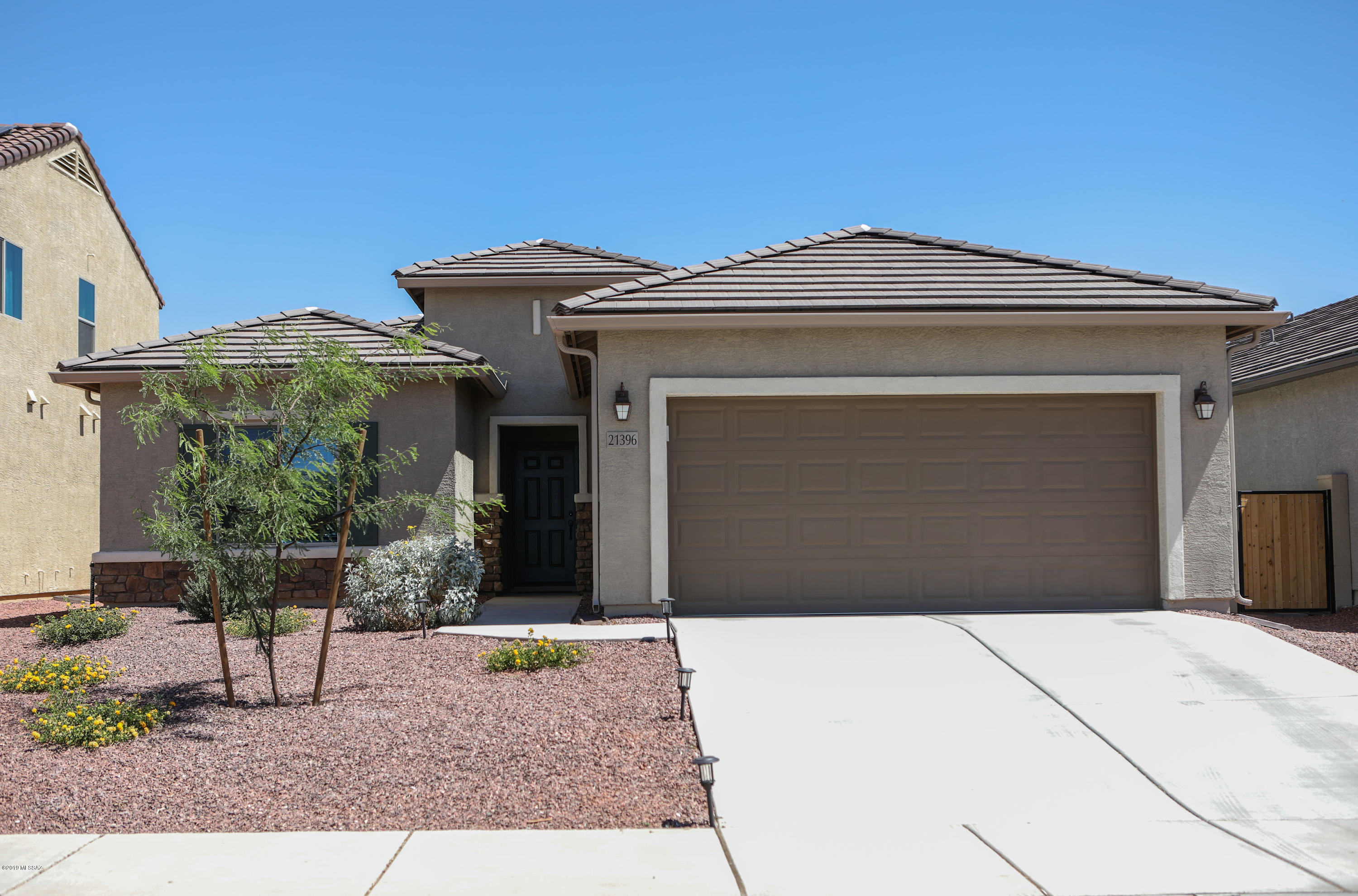 BEAUTIFUL  RED ROCK VILLAGE HOME. BUILT IN 2018. WITHIN WALKING DISTANCE TO  NEIGHBORHOOD PARKS.  DOUBLE-COVERED PATIO LEADS TO THE AMAZING BACK YARD JUST WAITING FOR YOU TO CUSTOMIZE. SPACIOUS  MASTER BEDROOM WITH BAY WINDOW. LARGE OPEN GREAT ROOM . BEAUTIFUL BIRCH CABINETS AND  LARGE ISLAND IN THIS AMAZING KITCHEN  MAKES IT A GREAT PLACE TO ENTERTAIN.