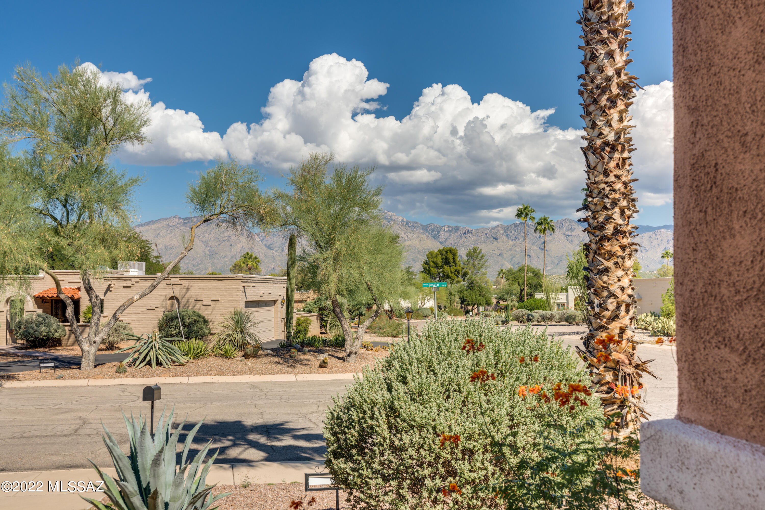 Delightful 3 bedroom/2 bath home in a great convenient location near shopping, restaurants, Udall Park and easy access to  Mt Lemmon. Freshly painted inside & out, new HVAC 8/2022, new roof 8/2022. High ceilings & great livable floorplan. Lovely peaceful large walled in backyard for gardening, family, and a BBQ with friends. Colonia Verde is a Desirable Community on 45 acres of Unique Desert Landscape with two community pools, extraordinary Clubhouse, beautifully maintained common grounds and 2 miles of paved walking paths with pathway lighting. Welcome to your new home!  Seller offering up to  $5,500 in concessions to be used by buyer for buydown/closing costs.  SELLER OPEN TO BACKUP OFFER- CURRENT CTG ON SALE OF HOME.