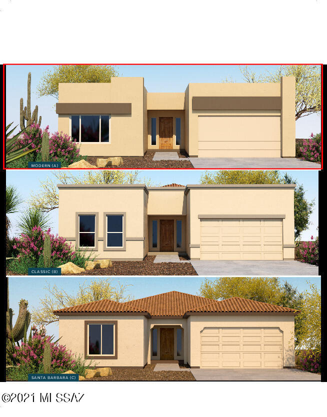 This beautiful spec home is currently under construction and will be ready in the early spring of 2022! This home is located on a corner lot in our highly desirable community of Solterra. Solterra is known for our single loaded streets, meaning you will never have a neighbor sharing your back wall. This home has a 2-car garage with a 1 car carriage garage perfect for a golf cart or a small car or even a workshop, 2 ft extension at the owners suite, beautiful master bath with a huge walk in closet, 8 ft doors, 10 ft ceilings, stainless steel appliances are just a few of the many upgrades this home offers. Call today to tour this gorgeous home. *Interior design has already been chosen.
Image is a rendering and may not be an exact depiction of the final product