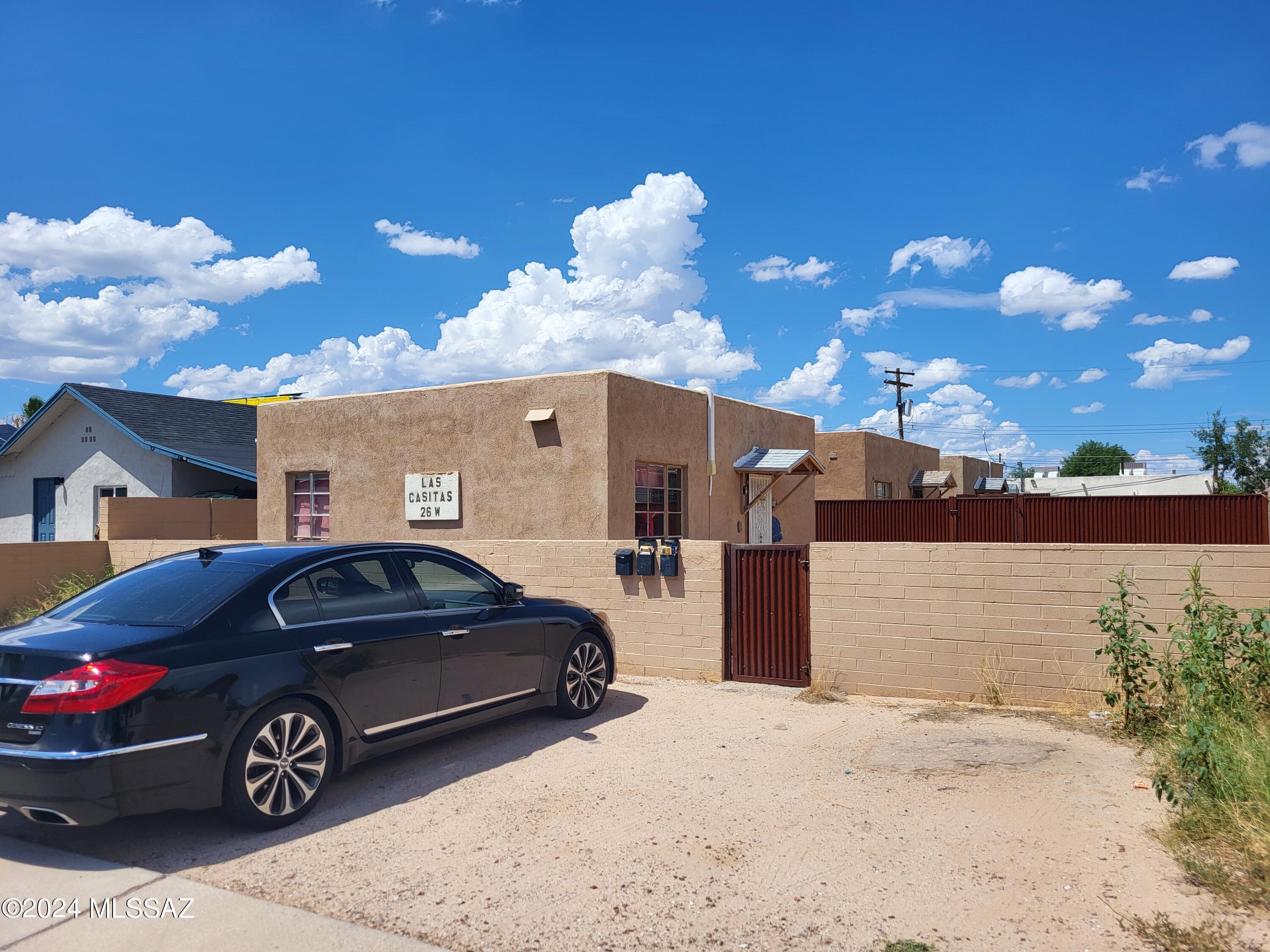 Prime location in South Tucson. Three detached one bedroom one bath casitas with ceramic tile flooring. Each unit has a 6' metal perimeter fence with a large yard lots of parking and gate access. All three roofs replaced, three new mini-split ac units installed, all appliances are new and two kitchens have been remodeled. One unit is vacant. Call the listing agent to schedule a showing. Owner may consider seller financing with 20% down for a qualified buyer. Call the listing agent for details. Additional information is under the documents tab.