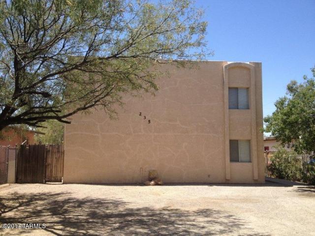 This well maintained 4-plex is situated in a quiet residential neighborhood with child care facility available cross the street from these units,
Pima Community College and University of Arizona, and down town Tucson are within minutes of this property. There are three units vacant, one upstairs and two down stairs. These units are all electric with water included in the rental price. Don't pass up the chance to view this property.