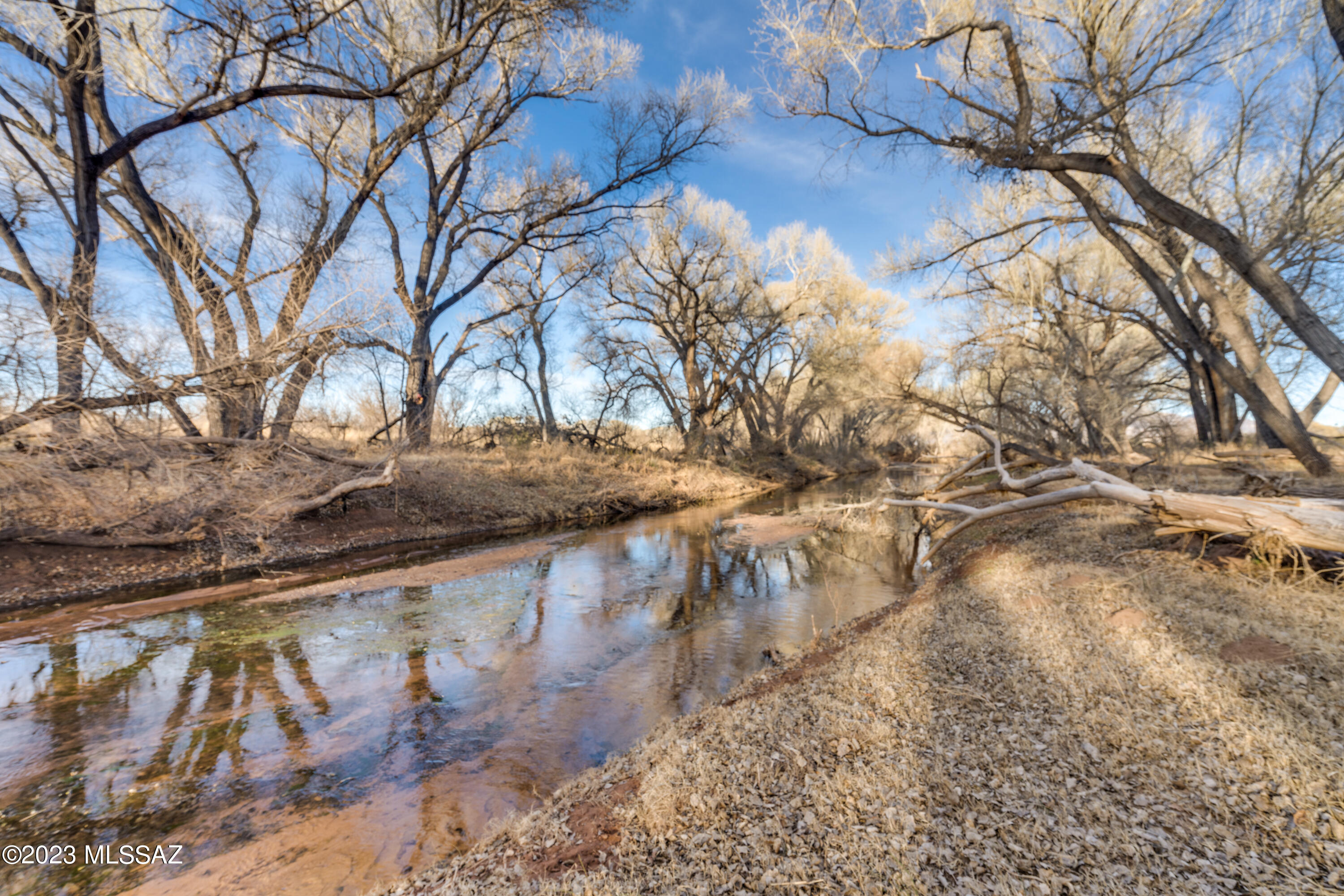 Rare 19+ acre farm with approximately 889 feet of deeded San Pedro River frontage! Stunning birding and wildlife abound.  40' x 45' workshop w/ 3 12-ft sliding access doors. There is an existing concrete pad (approx 24' x 61') ready for another manufactured home or beginning of a build site. Electricity onsite. No deed restrictions. Dividable lot. Property is fully fenced/cross-fenced. There are 2 wells, 1 domestic on electricity and 1 agricultural w/ a solar pump system. Holding tanks are 1200 and 5000 gallons and there are 3 stock/wildlife troughs throughout the property, 800 gallons each. Seller is reviving the Riparian area w/ native grasses and trees: sycamores, willows, and cottonwoods. How many Southern Arizonans can say they have a river flowing through their property? Call today!