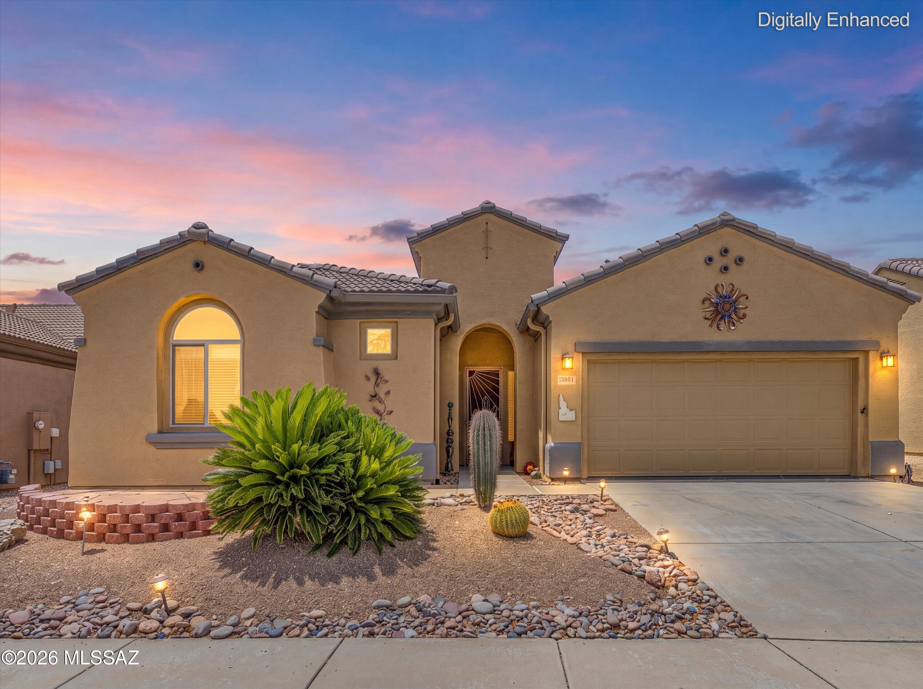 Welcome to effortless Arizona living in the highly sought-after gated 55+ community of Canoa Ranch in Green Valley, Arizona. Perfectly positioned near one of Green Valley Recreation's largest recreation centers, you'll enjoy convenient access to a state-of-the-art fitness center, indoor pool, pickleball courts, social clubs, arts, crafts, and countless activities that make Green Valley one of the nation's premier active adult communities.
From the moment you arrive, this beautifully maintained home welcomes you with exceptional curb appeal and custom security doors at both the front entry and rear sliding glass door, providing beauty, comfort, and added peace of mind. Inside, the thoughtfully designed open floor plan offers three spacious bedrooms and a beautifully updated kitchen featuring granite countertops, stainless steel appliances, a gas range, extended upgraded cabinetry, and abundant storage. Whether you're entertaining guests or enjoying a quiet evening at home, this functional layout offers the perfect combination of comfort and convenience.
The backyard is where this home  shines. Enjoy privacy while taking in breathtaking, unobstructed views of the Santa Rita Mountains, including a stunning direct view of iconic Elephant Head. The covered patio is the perfect place to relax with your morning coffee or unwind each evening beneath Arizona's famous cotton candy sunsets.
Surrounded by golf courses, scenic walking trails, nearby shopping, restaurants, and medical facilities, this move-in ready Green Valley home offers the ideal low-maintenance lifestyle with everything you need just minutes away. Whether you're searching for a full-time residence or the perfect seasonal retreat, this exceptional property delivers the very best of Southern Arizona living.
As an added bonus, the furnishings are available, making your move even easier and allowing you to start enjoying the Green Valley lifestyle from day one.