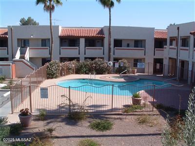 Great space this upstair condo, with 2 bedrooms and 1 bath, a/c, 1 covered parking spot, laundry facility